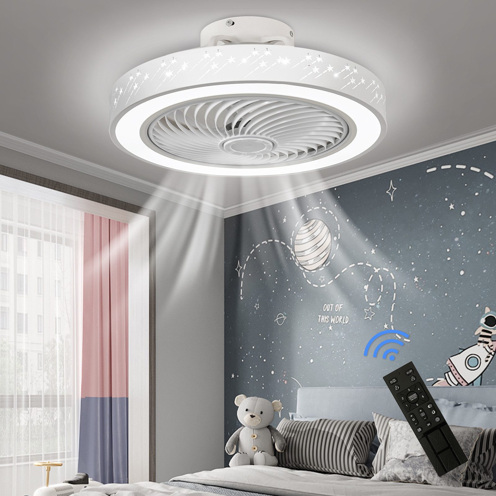 Laybasic Deckenventilator Deckenventilator mit beleuchtung 6 günstig online kaufen