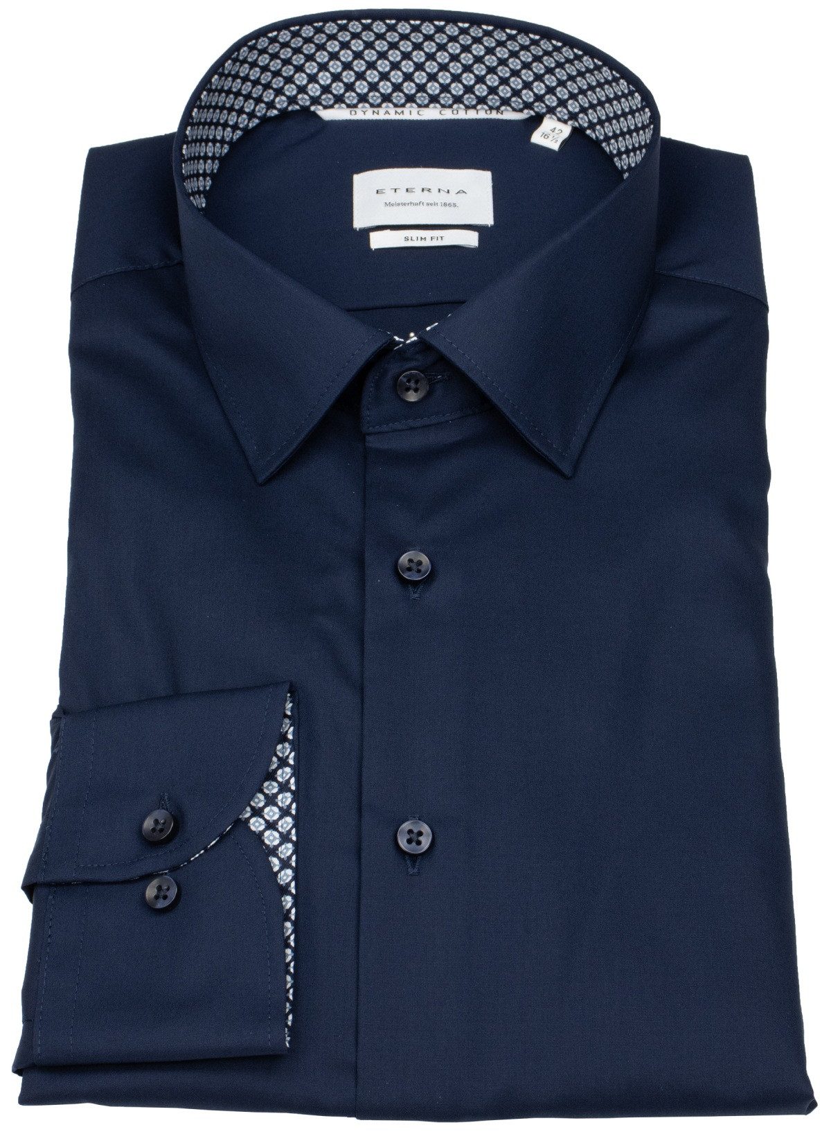 Eterna Businesshemd Slim Fit extra langer Arm stark tailliert bügelfrei günstig online kaufen