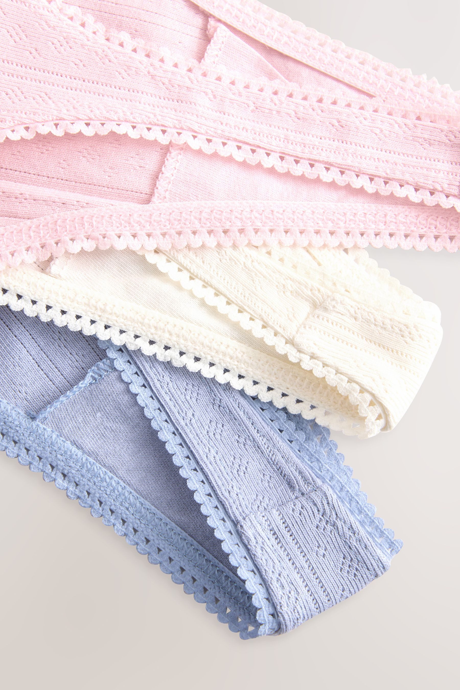 Next String 3er-Pack Tangas mit Lochstickerei (3-St)