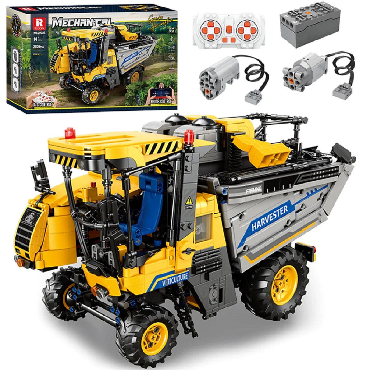 Reobrix Reobrix 22026 Weinerntemaschine 1.622 Teile Konstruktions-Spielset, (1622 St)