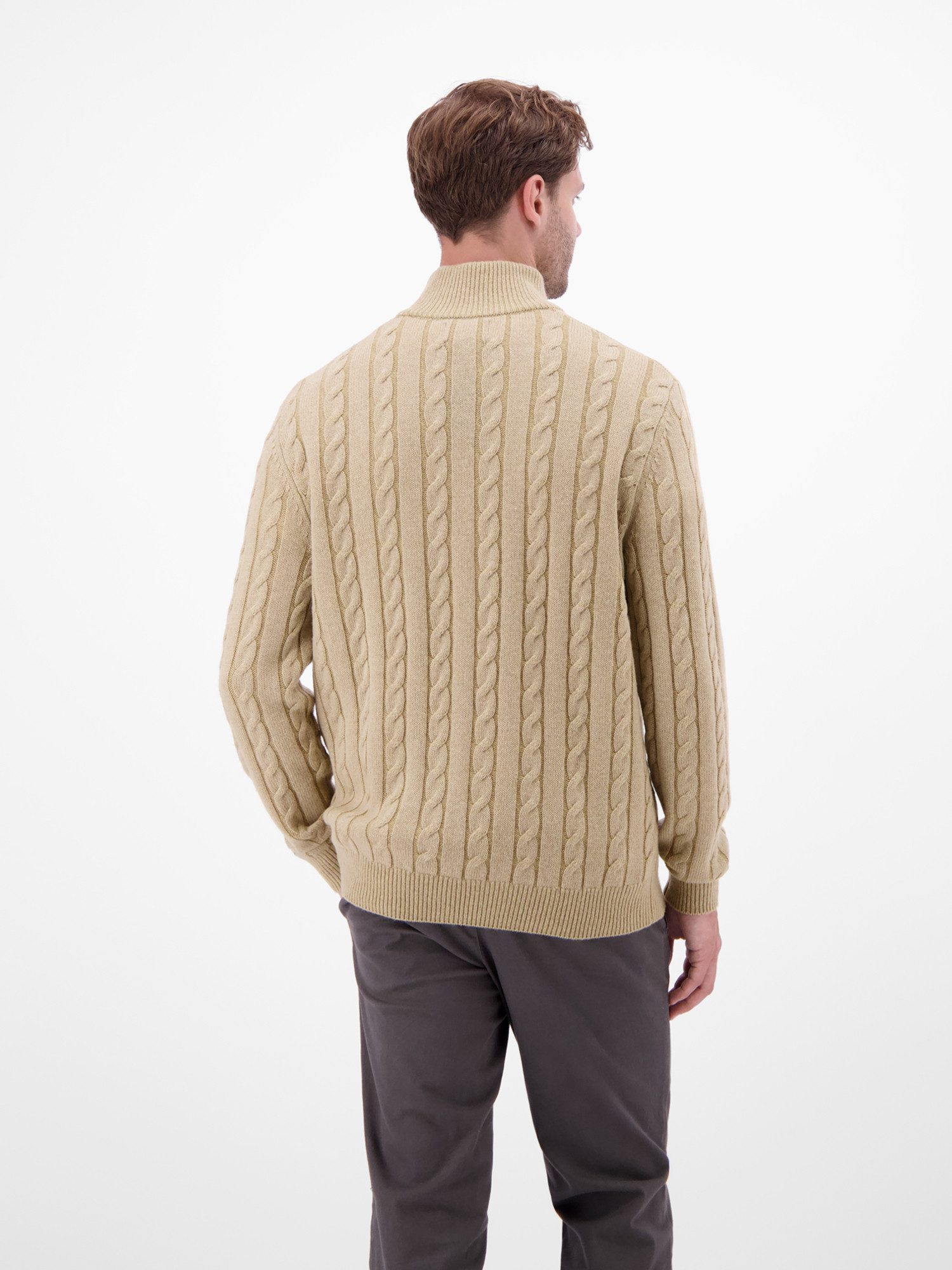 LERROS Strickpullover LERROS Troyer mit Zopfmuster günstig online kaufen