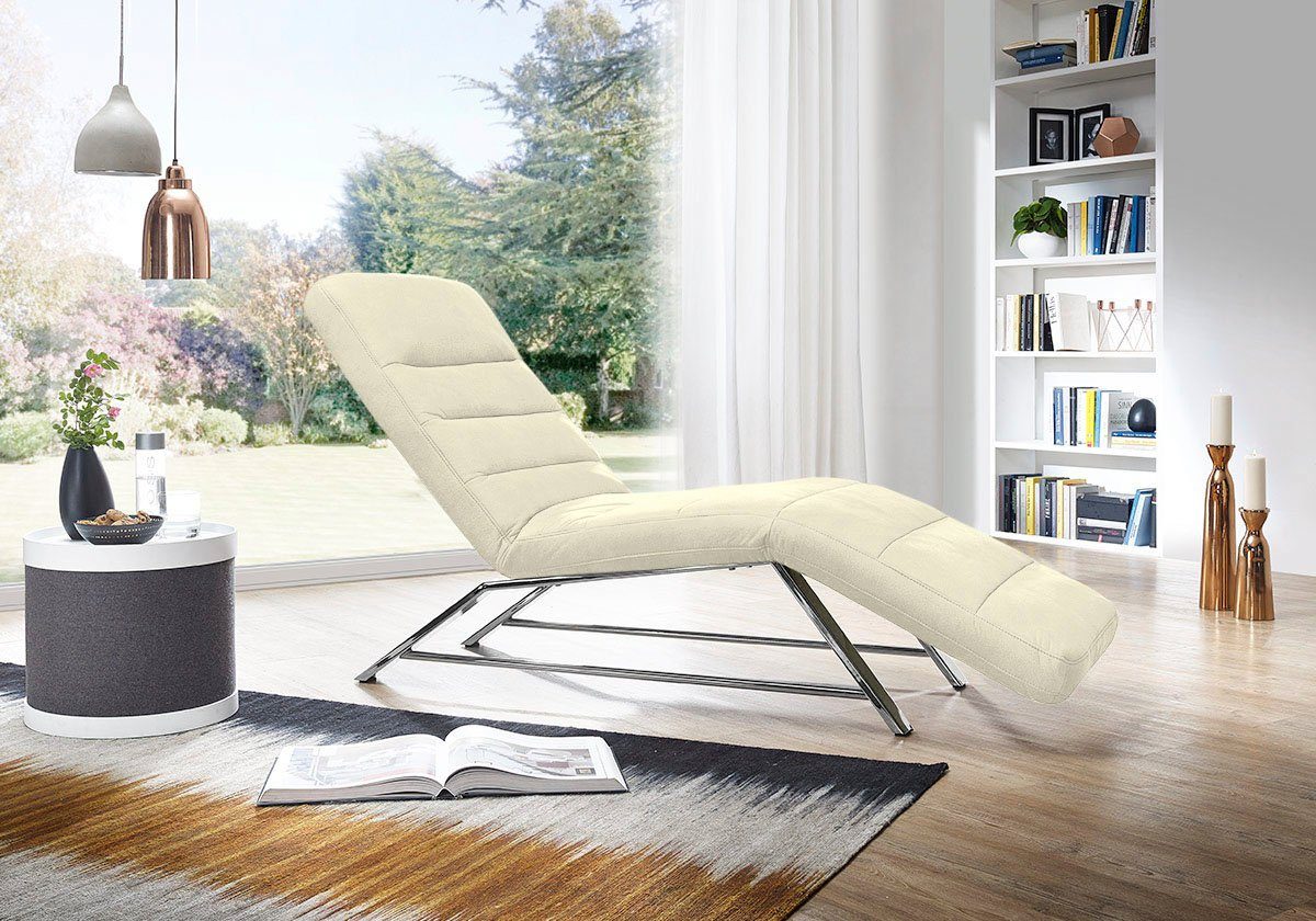 W.SCHILLIG Relaxliege daily dreams, Funktionsliege wahlweise mit Motor, Gestell Chrom, Breite 65 cm