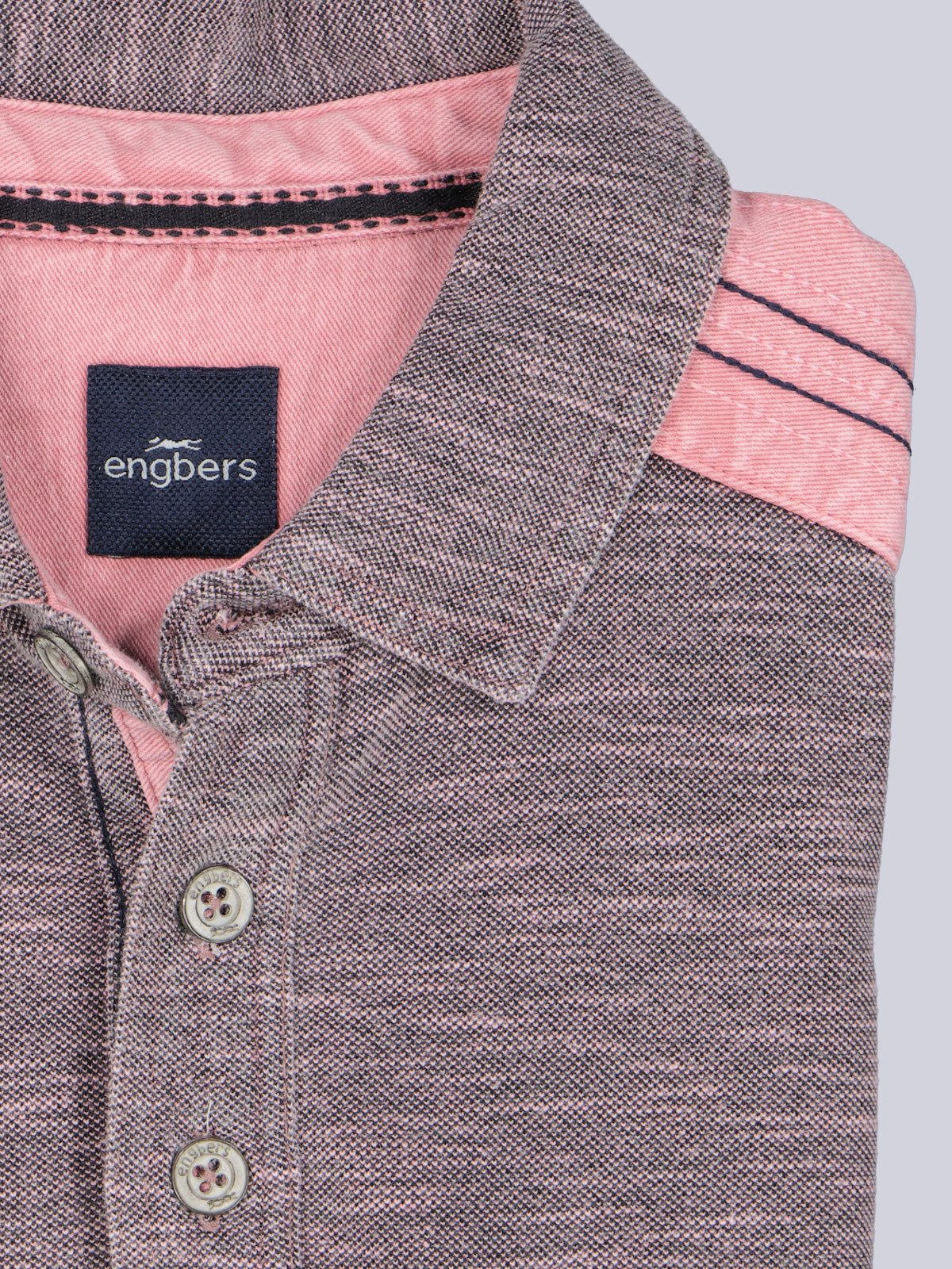 Engbers Poloshirt Herren Poloshirt, Rosa