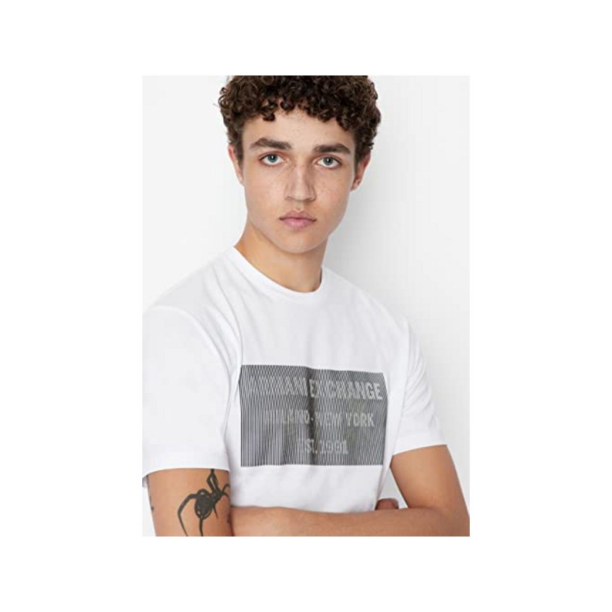 Giorgio Armani T-Shirt weiß regular (1-tlg) fit