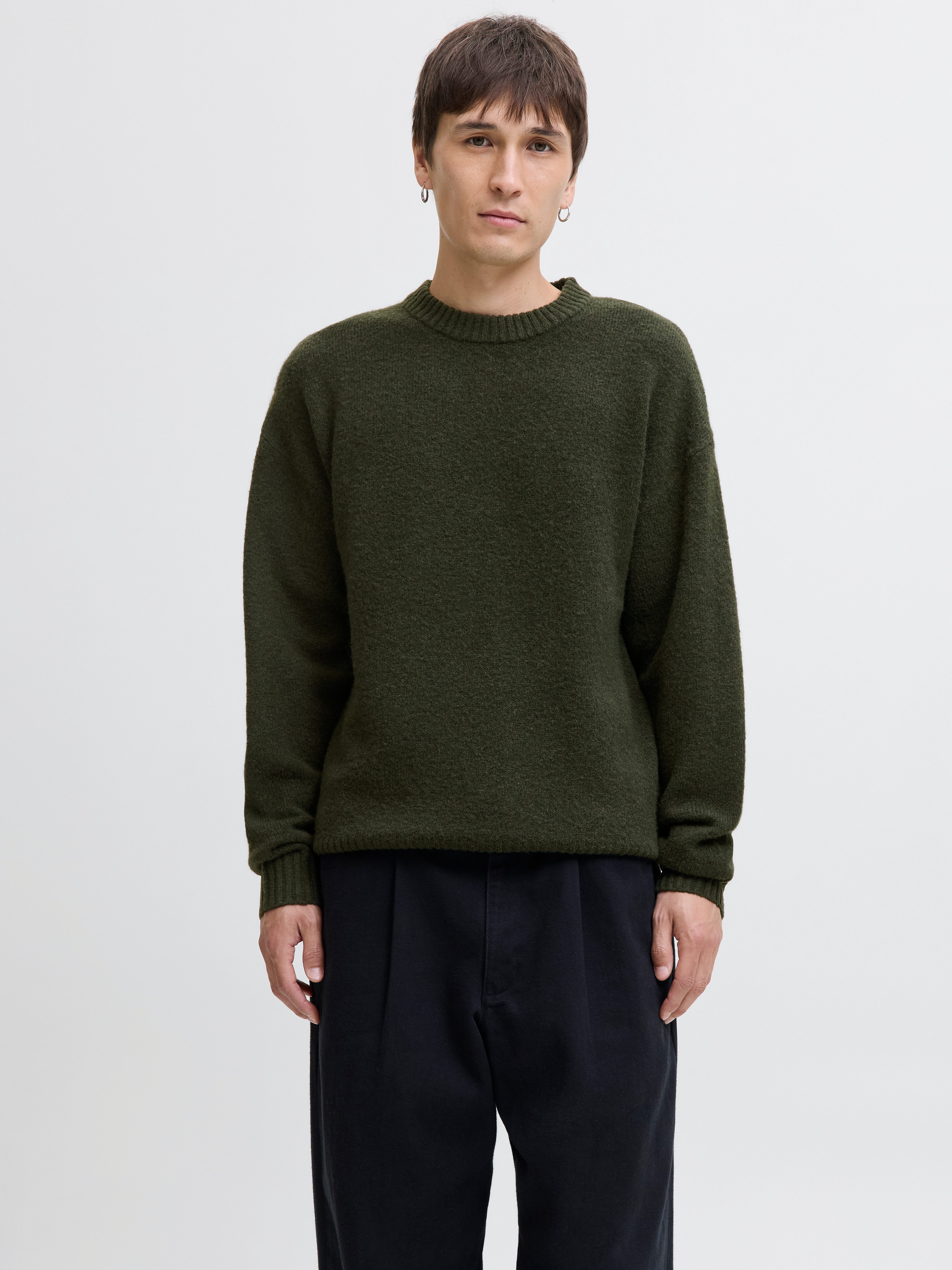 JACK & JONES Jornorrebro Knit Crew Neck Sn, zwart, M