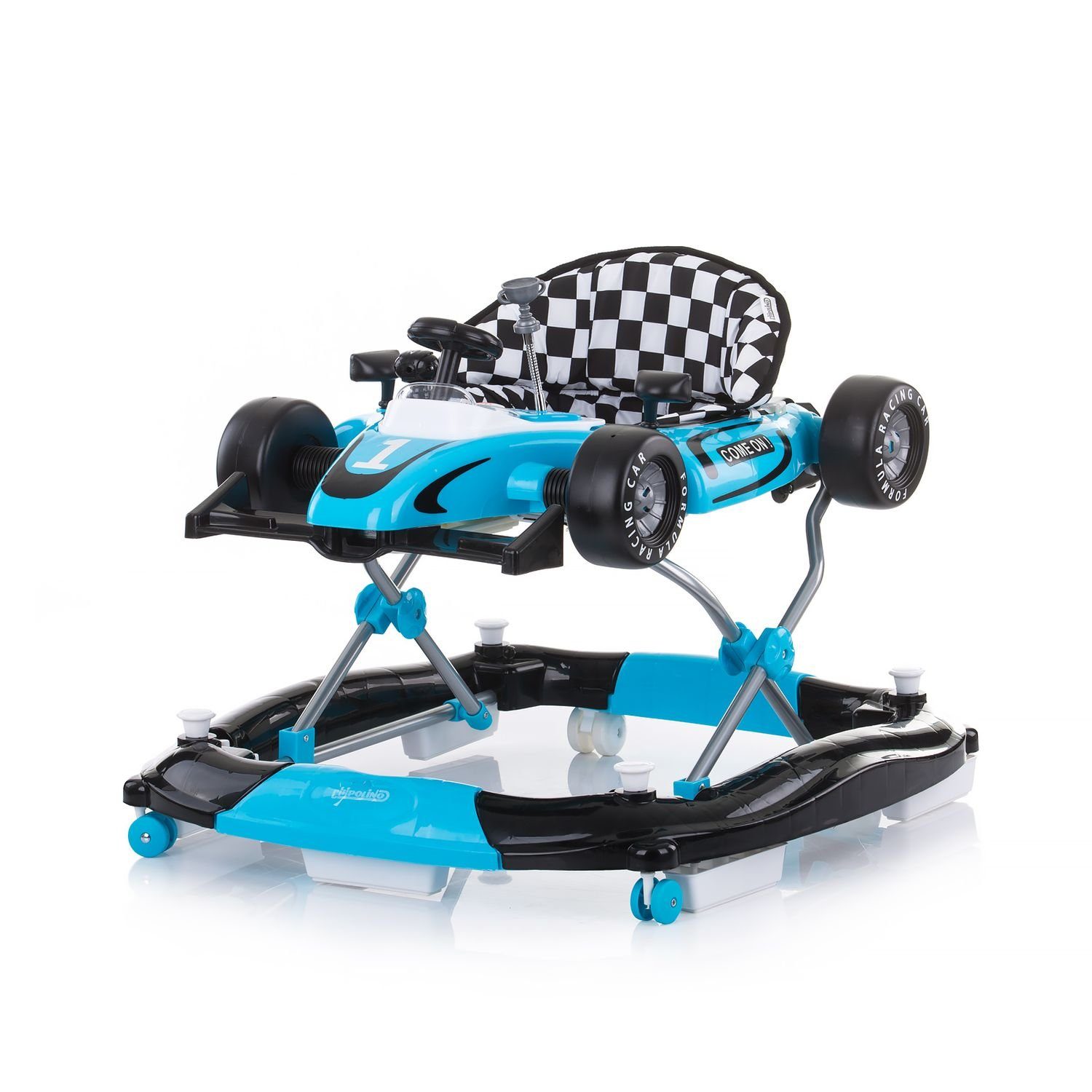 Chipolino Lauflernhilfe Lauflernwagen Racer, 1 verstellbar, in blau Activitycenter 4 Wippe
