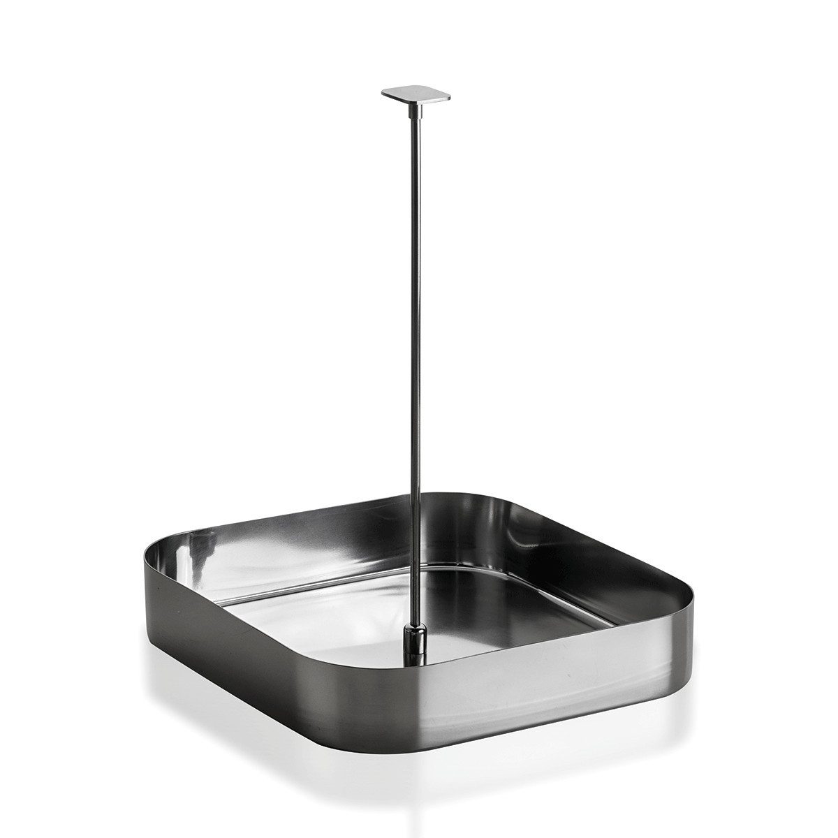 Tablett Mepra SpA Edelstahl-Flaschenkorb, quadratisch, 22 x 22 Stile