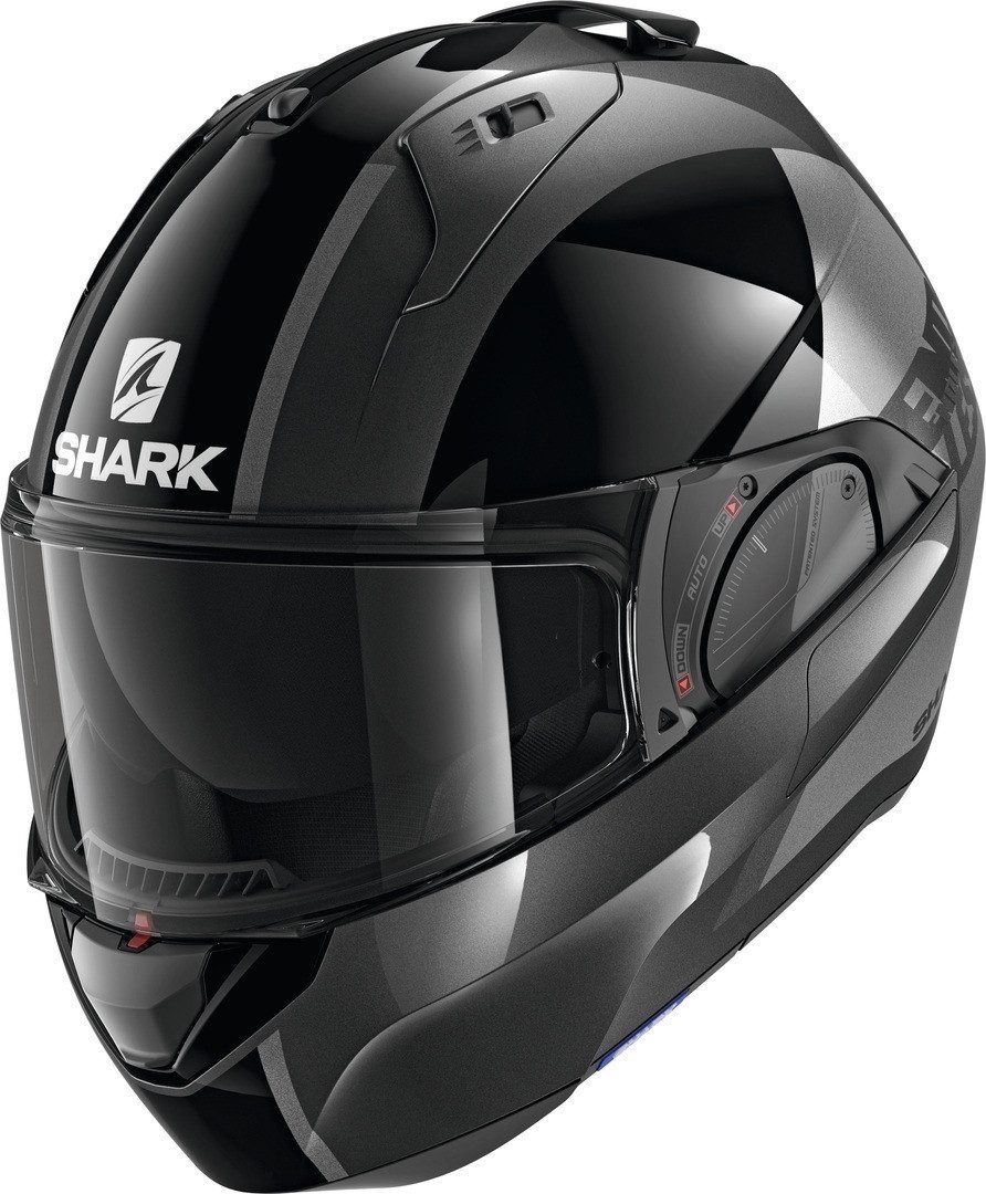 Shark Motorradhelm Evo-ES Endless Klapphelm, integriertes Sonnenvisier