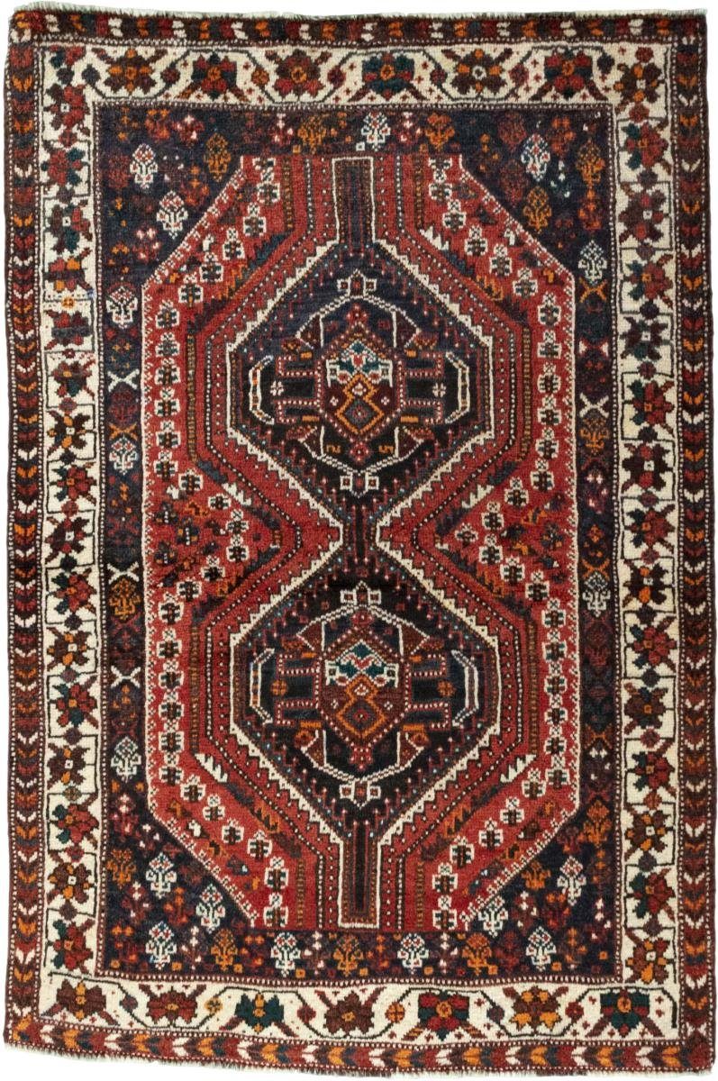 Orientteppich Shiraz 107x159 Handgeknüpfter Orientteppich / Perserteppich, Nain Trading, rechteckig, Höhe: 10 mm