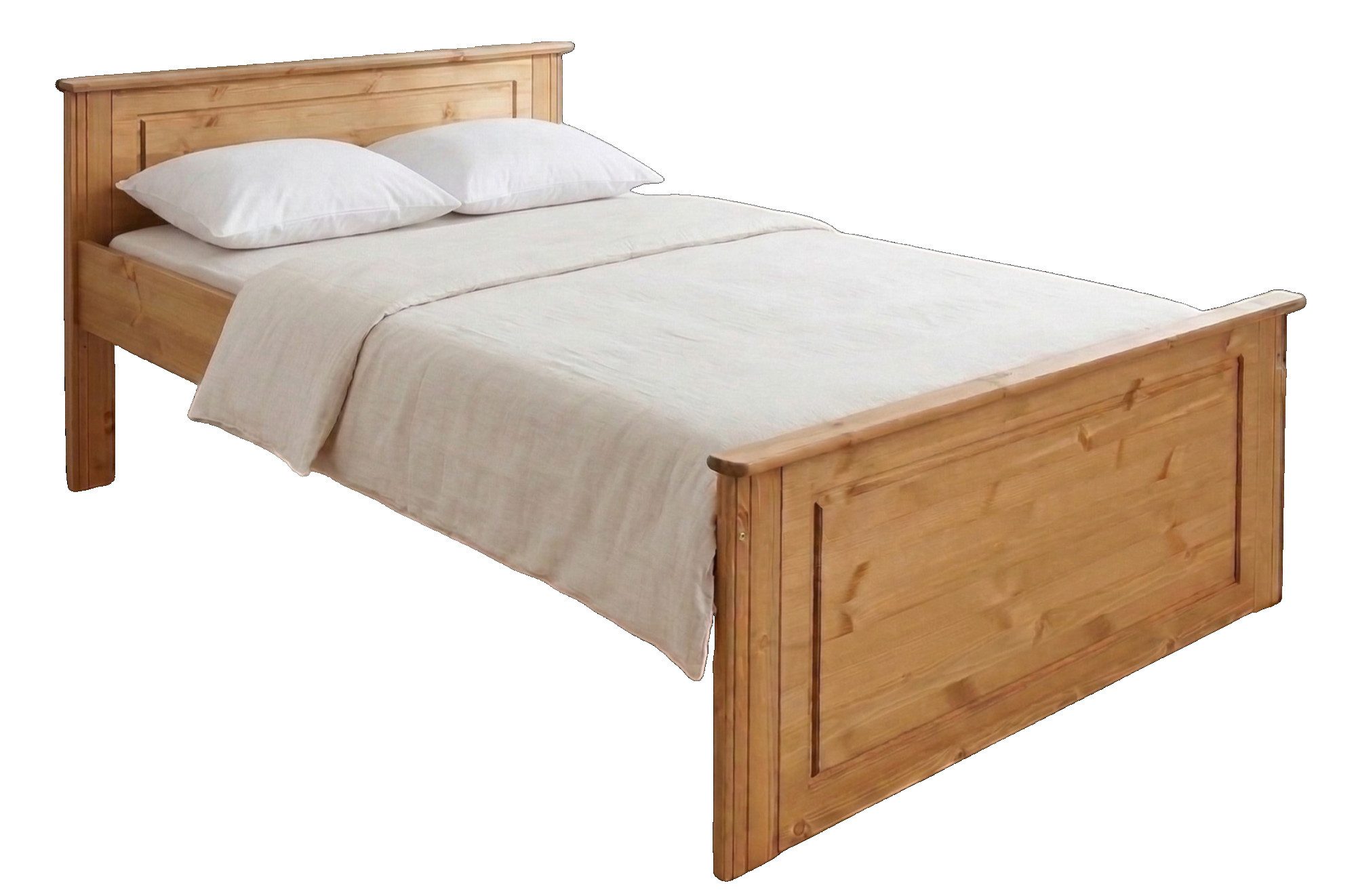 OTTO home Massivholzbett Hugo, FSC® zertifiziert, Landhausstil, zeitlos und edel (auch als Super Sparset inklusive Schubkästen), Stauraumbett, extra belastbar, Made in EU, viele Breiten