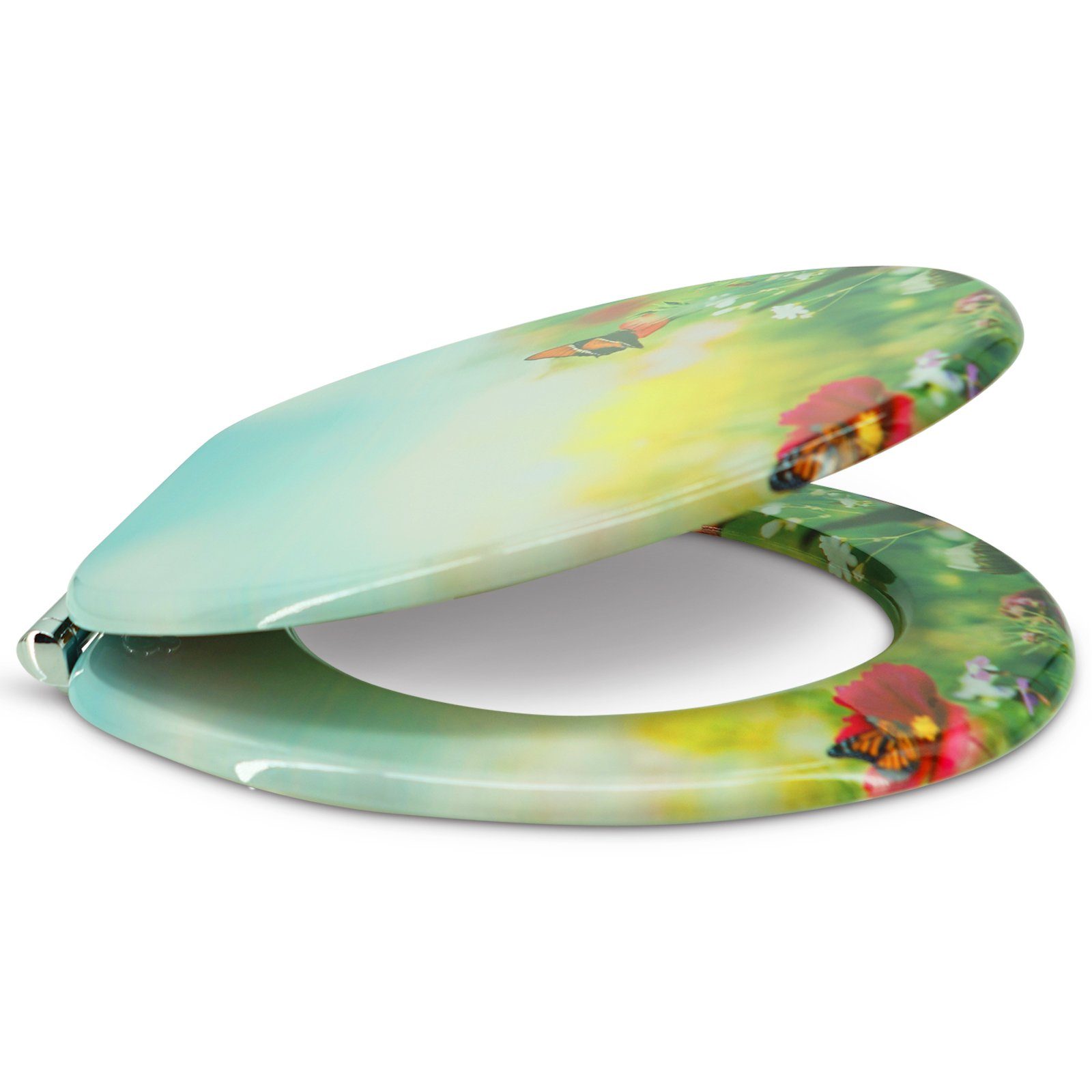 Sanfino WC-Sitz „Butterfy Meadow“ hochwertiger Toilettendeckel günstig online kaufen