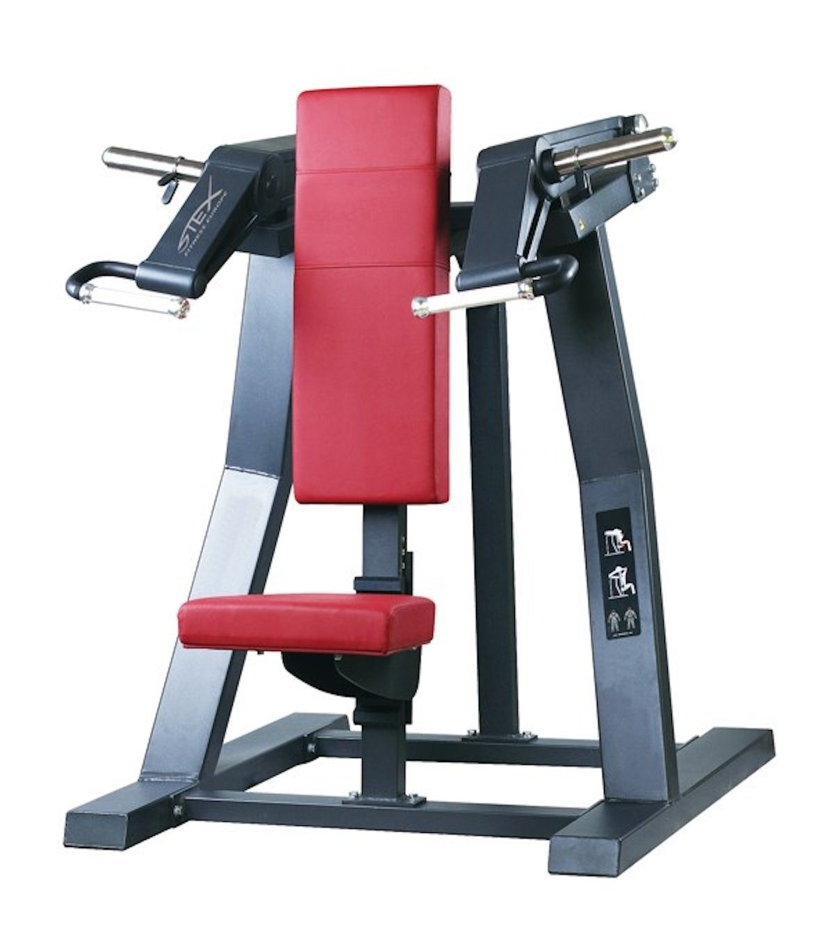Stex Fitness Europe Kraftstation PLATE-LOADED Shoulder Press Schulterpresse für Homegym & Gym
