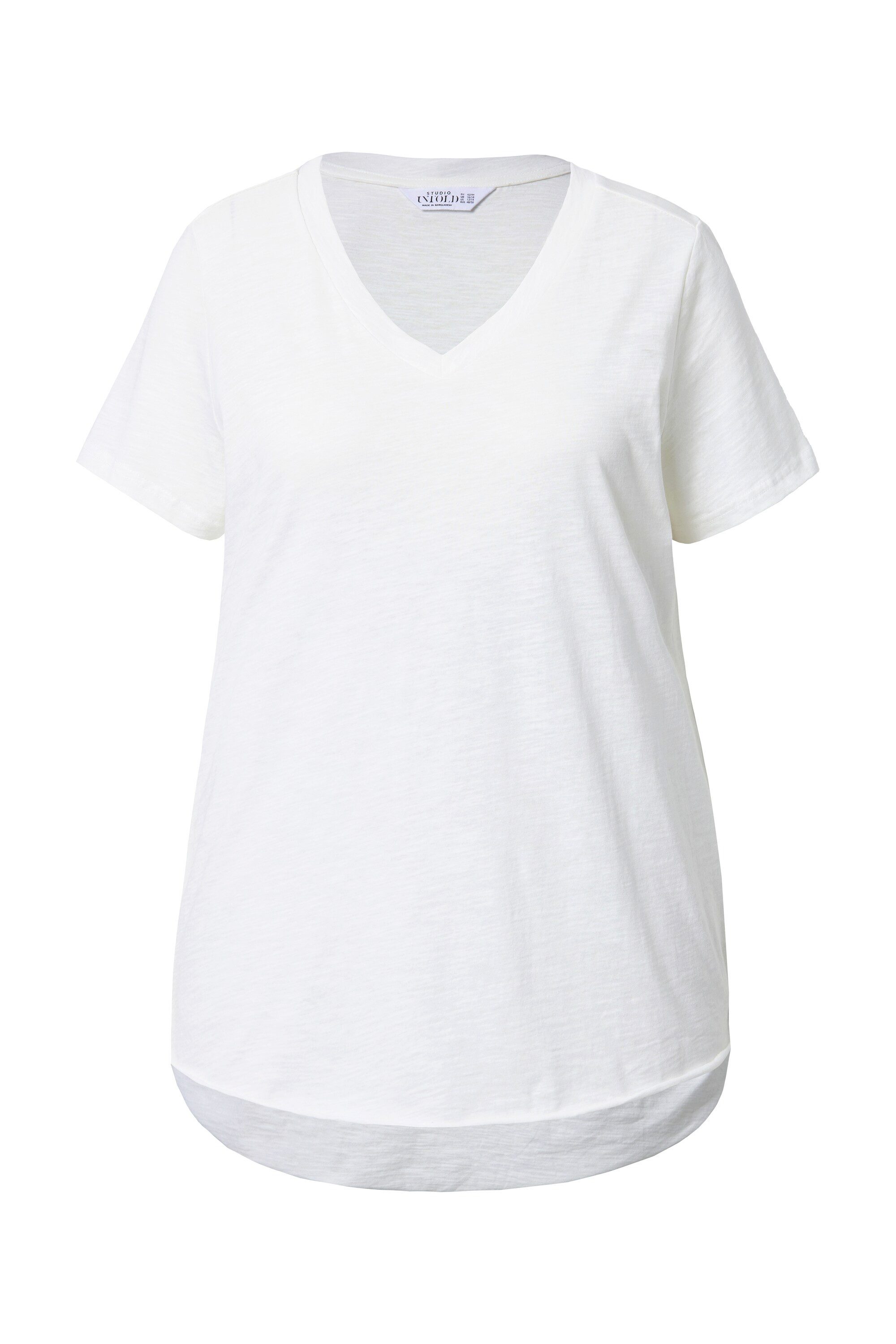 Studio Untold T-Shirt T-Shirt Wide Classic Fit V-Ausschnitt Halbarm günstig online kaufen