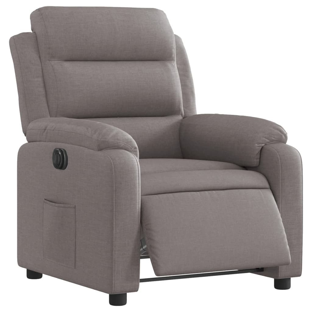 vidaXL Sessel Relaxsessel Elektrisch Taupe Stoff günstig online kaufen
