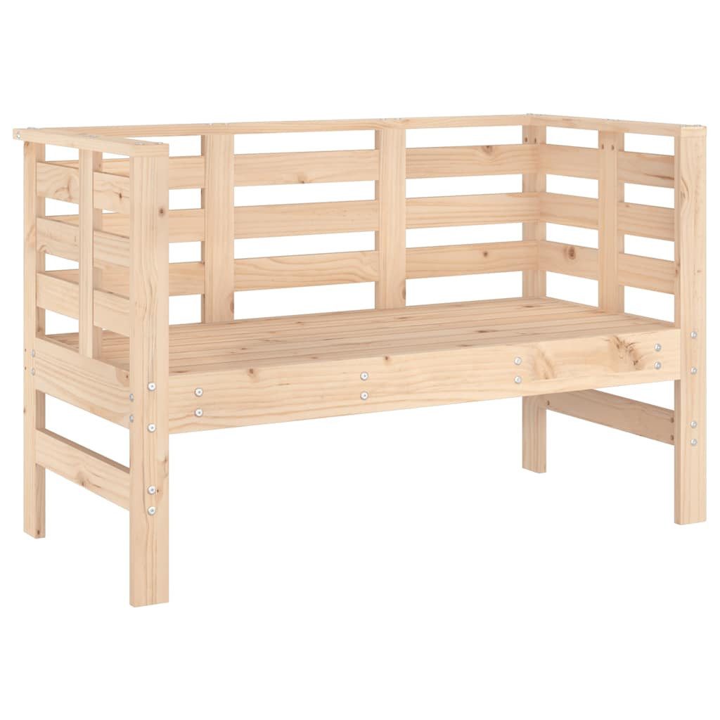 vidaXL Gartenbank Gartenbank 111,5x53x71 cm Massivholz Kiefer (1-St)