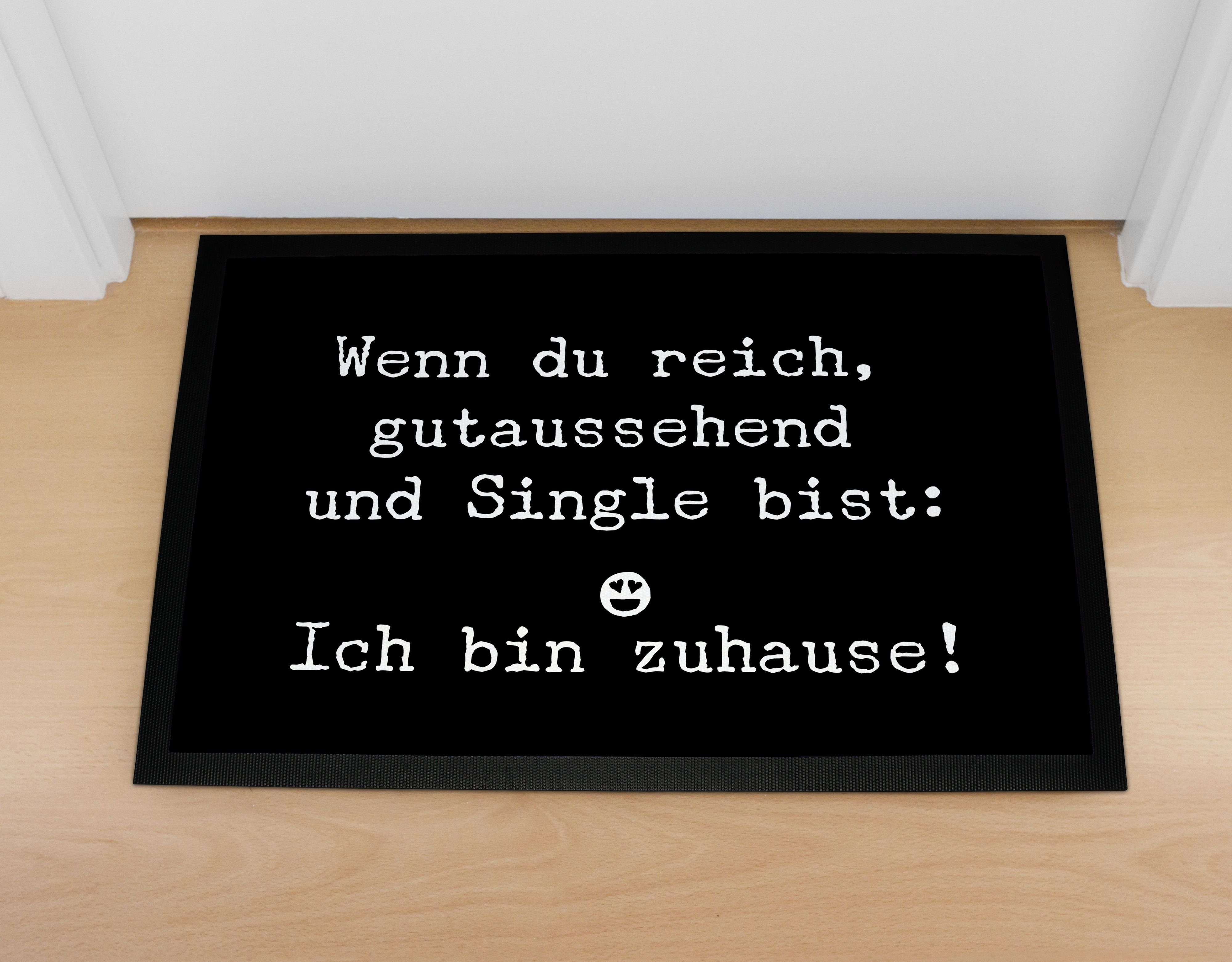 MoonWorks Fußmatte Türmatte Wenn du reich günstig online kaufen