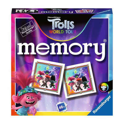 Trolls Spiel, Memory Mini Memory® Trolls 2 World Tour 48 Karten Ravensburger Spiel