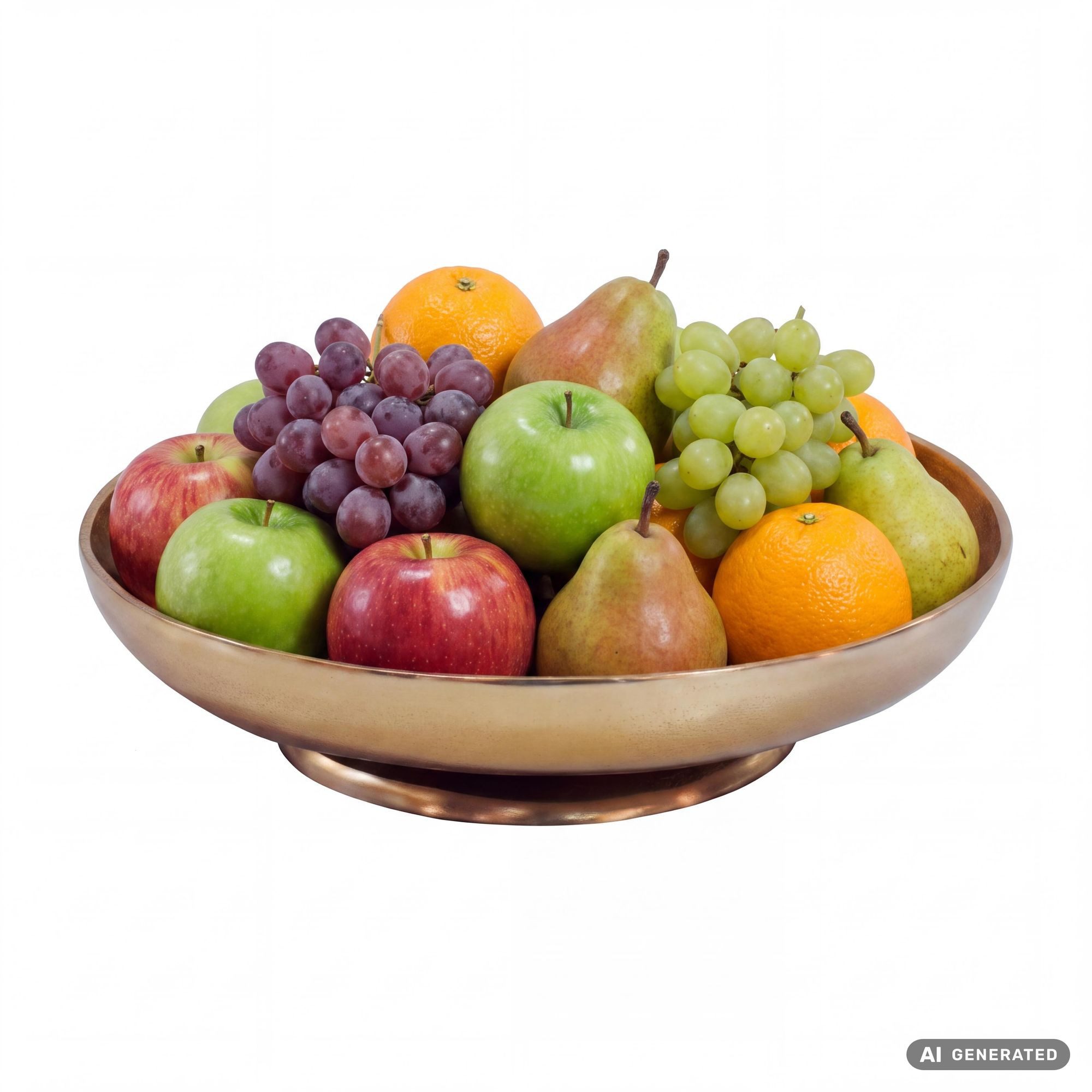 Wohnling Obstschale WL7.678 Gold Metall 30cm Standdeko Tischdeko Schmuckschale Alu, Aluminium, (Schicker Deko-Teller mit Standbein), Runde Design Obstschale für dein Esszimmer