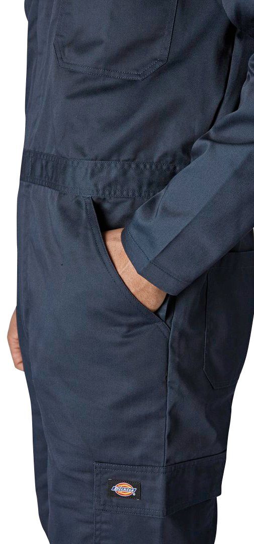 Standard mit Overall Beinlänge, elastisch Tunnel-Taillenband Dickies Seitlich Arbeitsbekleidung Reißverschluss, Everyday-Coverall mit