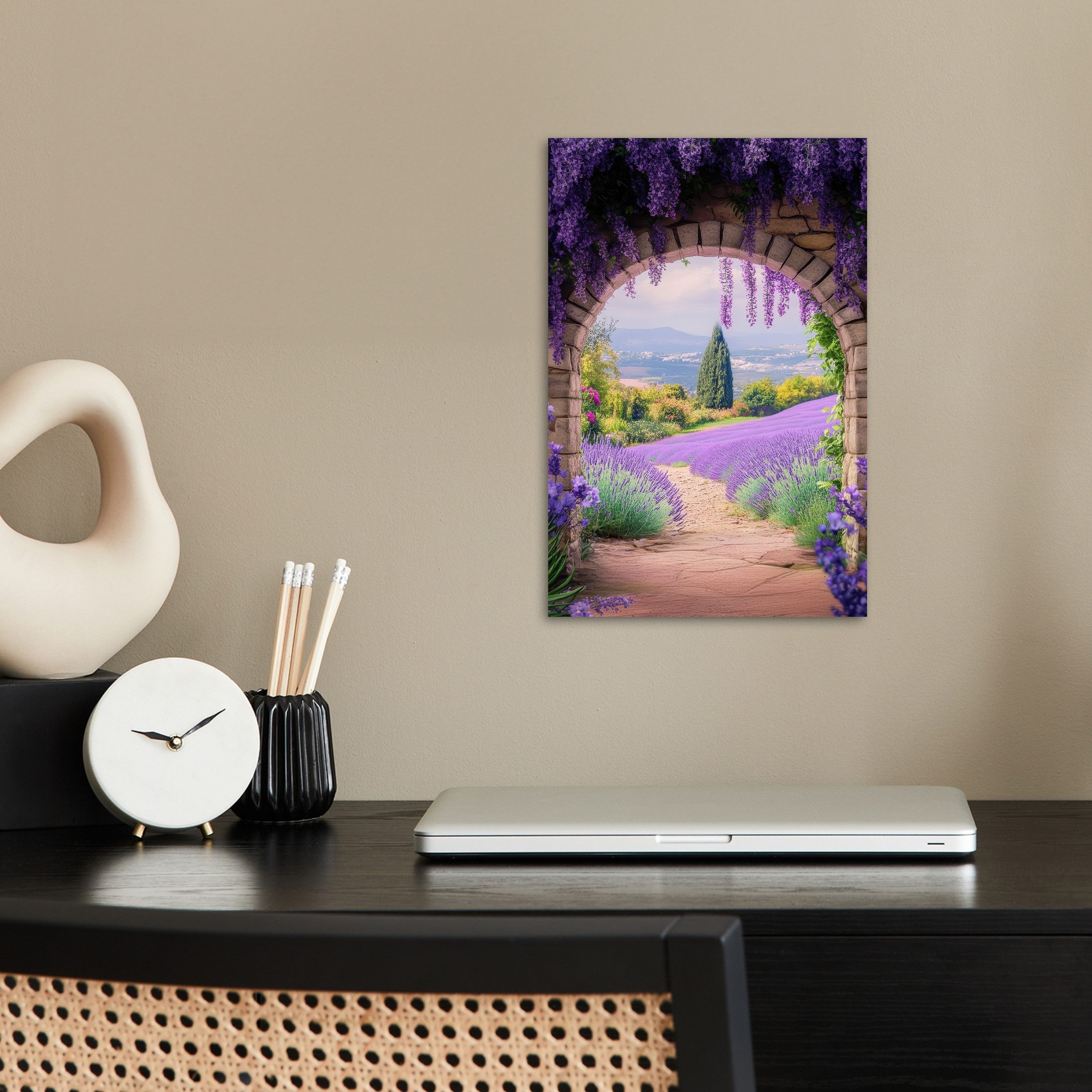 MuchoWow Poster Fensterblick - Lavendel - günstig online kaufen