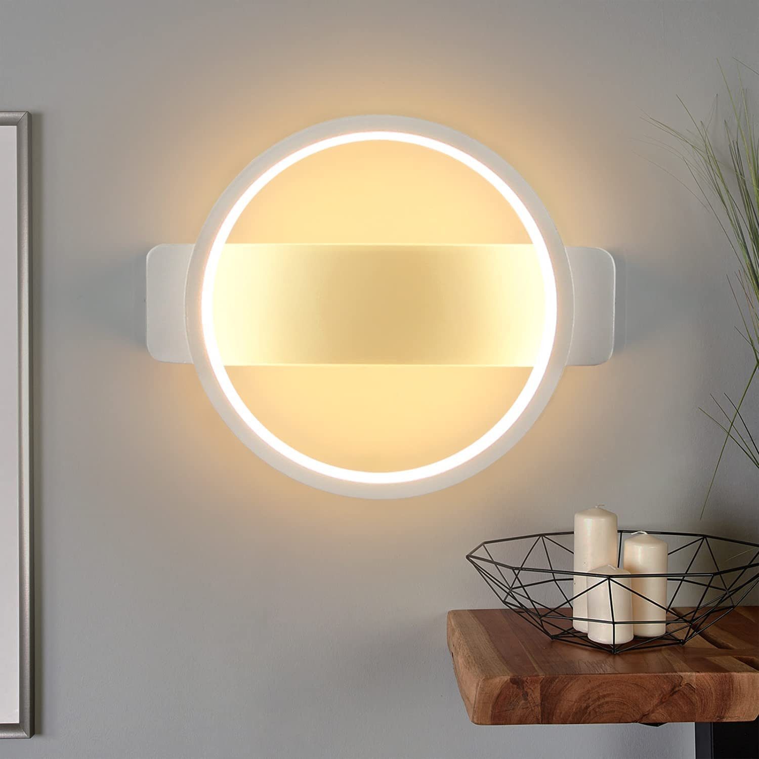 Nettlife LED Wandleuchte LED Wandlampe Innen Wandleuchte Schwarz Modern, LE günstig online kaufen