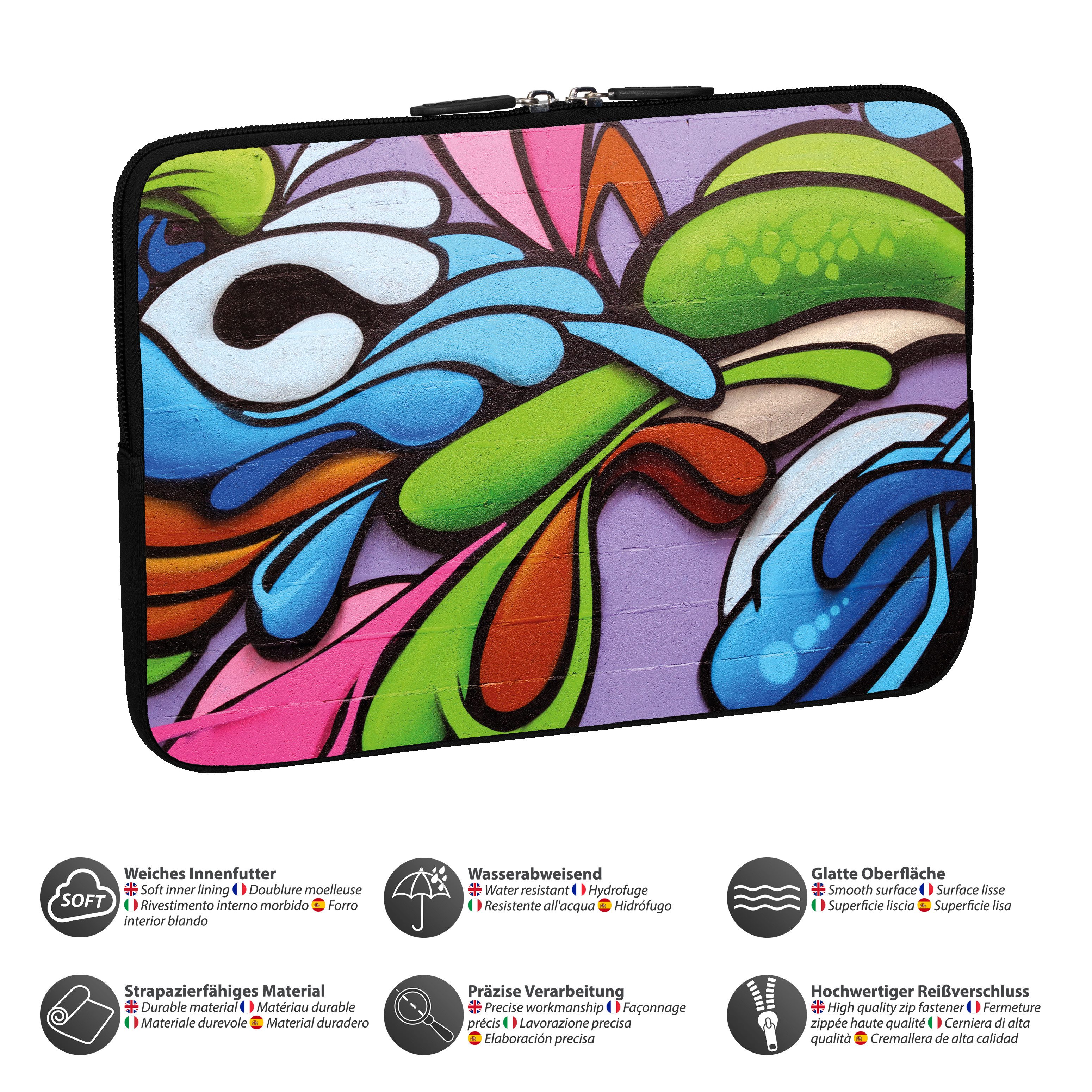 PEDEA Laptop-Hülle Design Schutzhülle mit Motiv, praktisch & kompakte Design Schutztasche mit Motiv