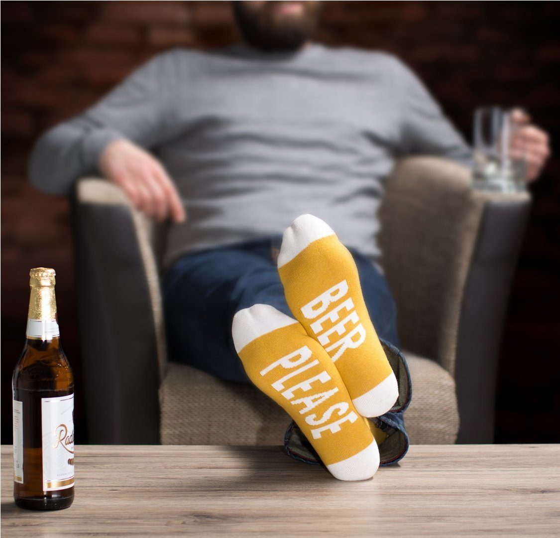 lustigen mit Beer Please Clark Socken Crown® Sprüchen