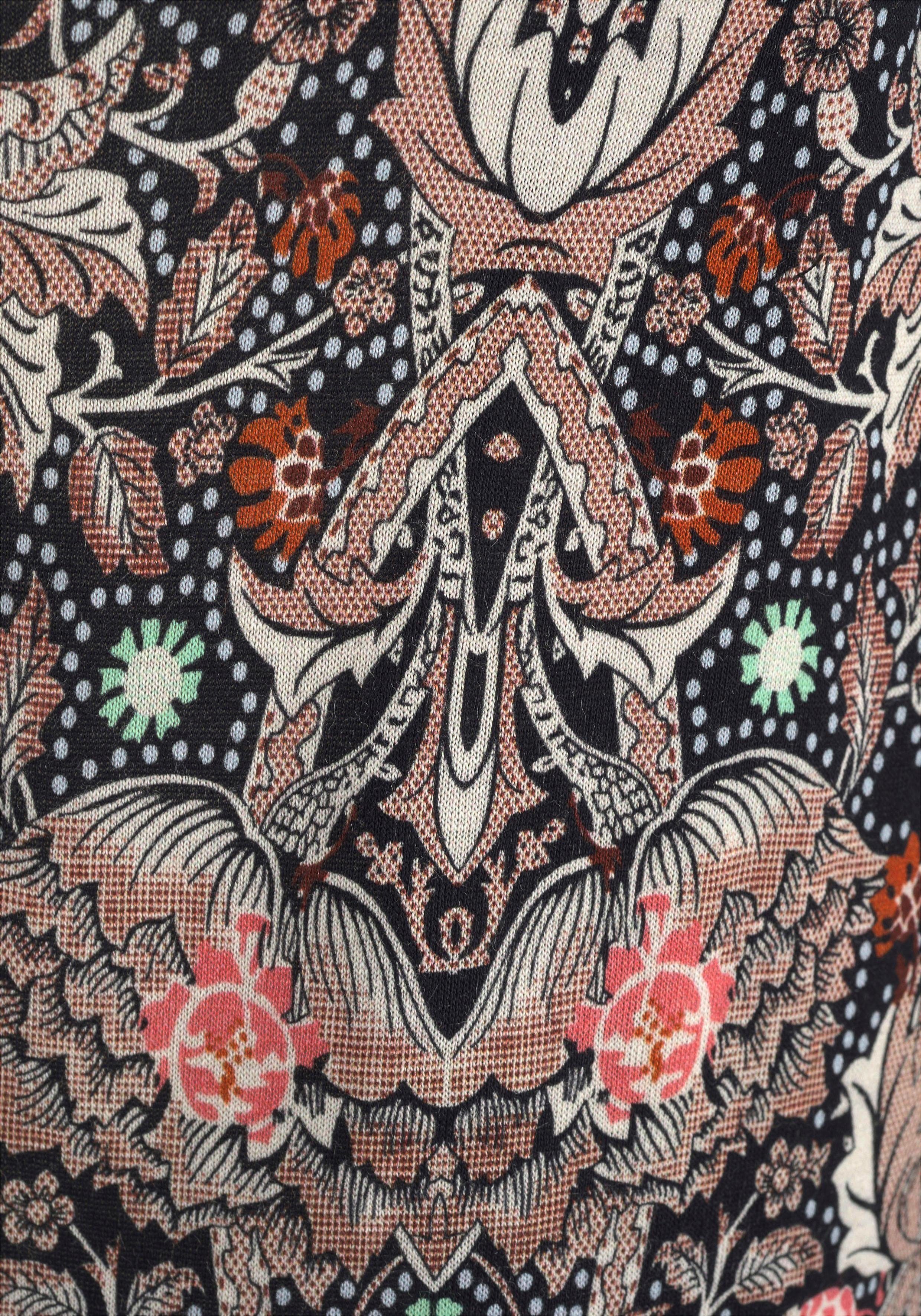 s.Oliver Strandhose aus leichtem Jersey, Schlupfhose mit Alloverprint und Taschen, Stoffhose, leichte Sommerhose, elastisch – Bild 5 von 5