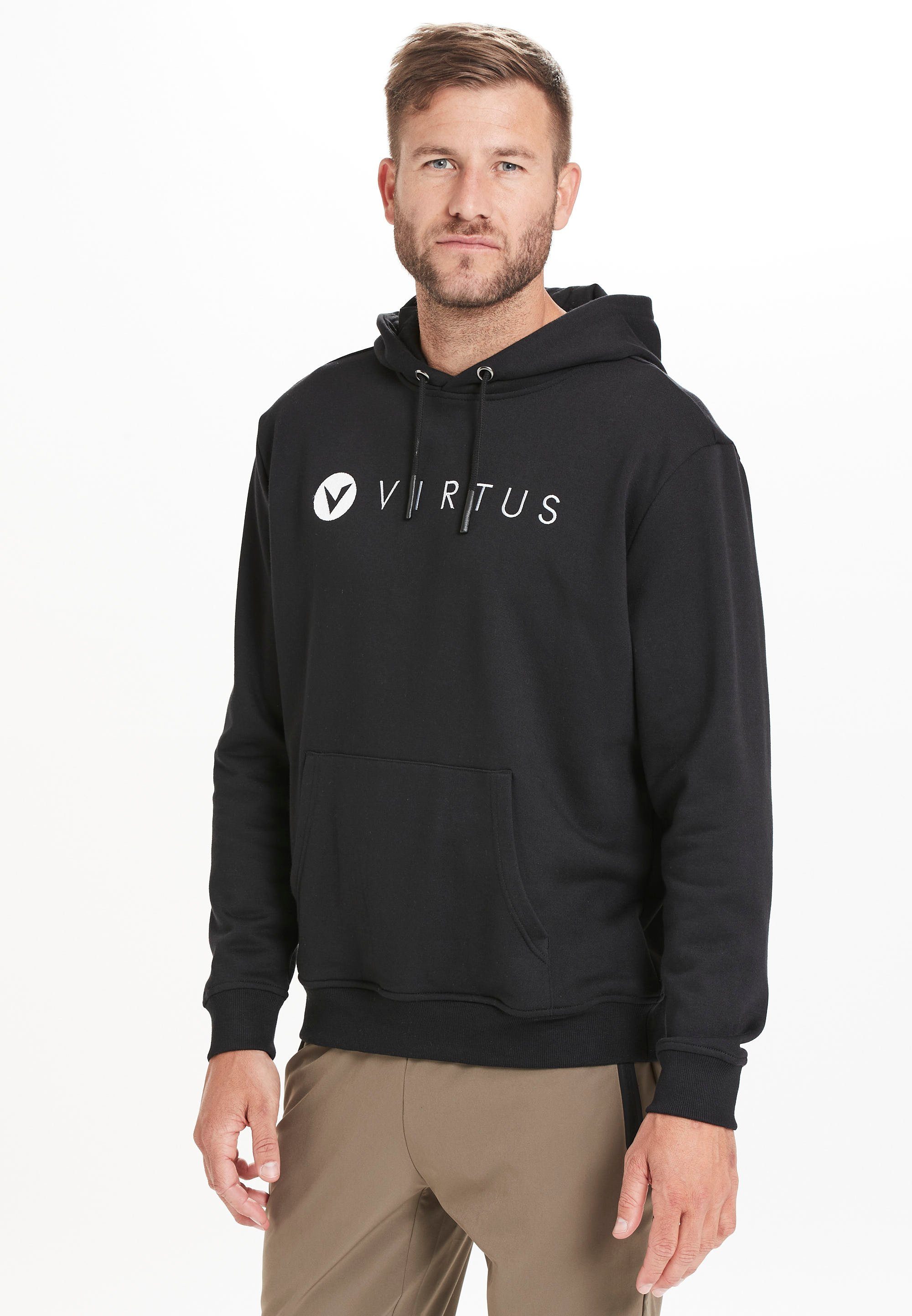 Matis Virtus Kapuzensweatshirt coolem schwarz Markenprint V2 mit
