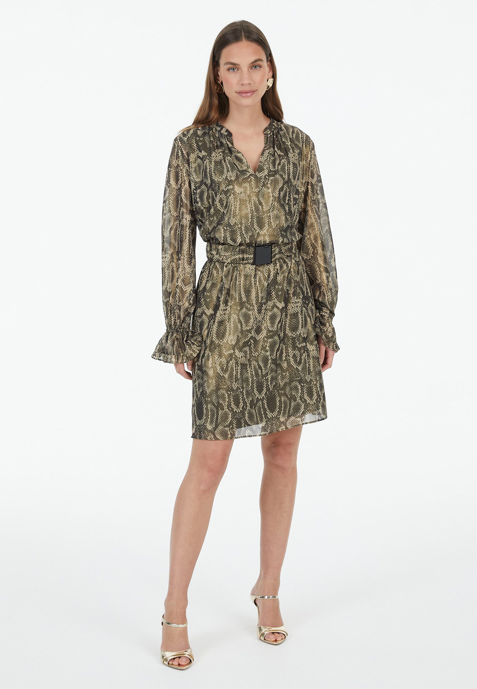 MARC AUREL Druckkleid aus Sparkling Animal Print günstig online kaufen