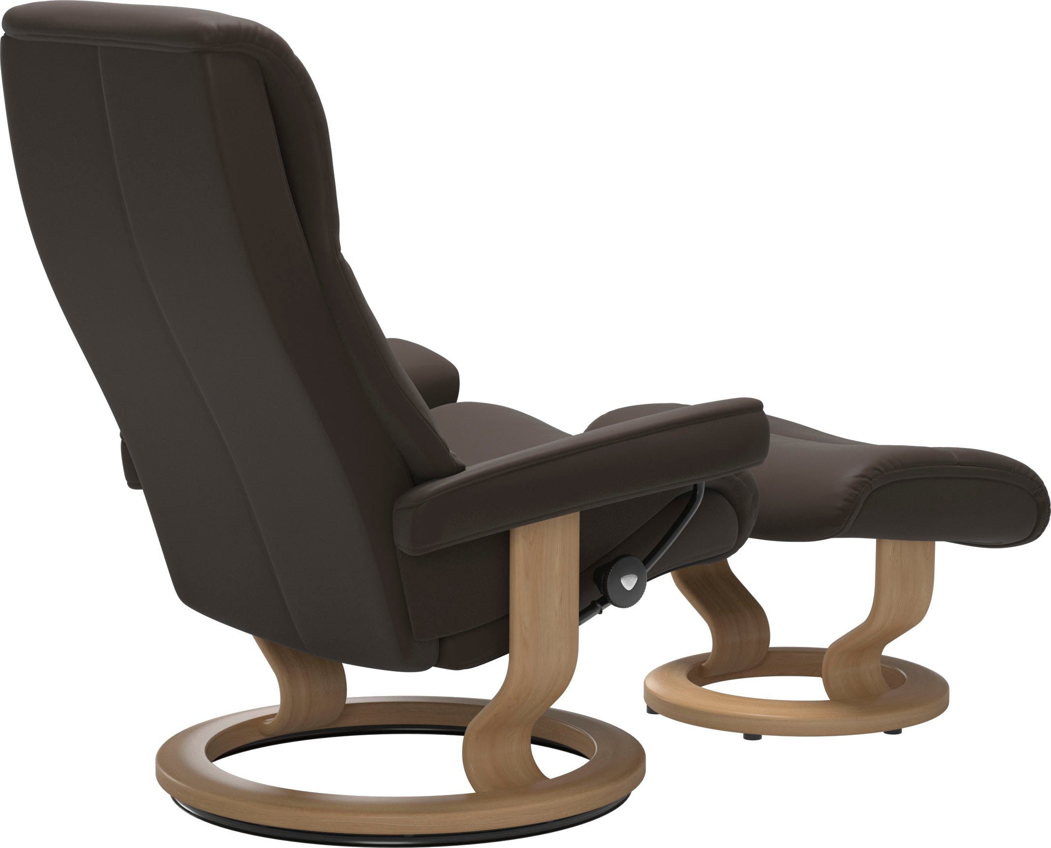 M,Gestell Stressless® View, Classic Base, mit Relaxsessel Eiche Größe