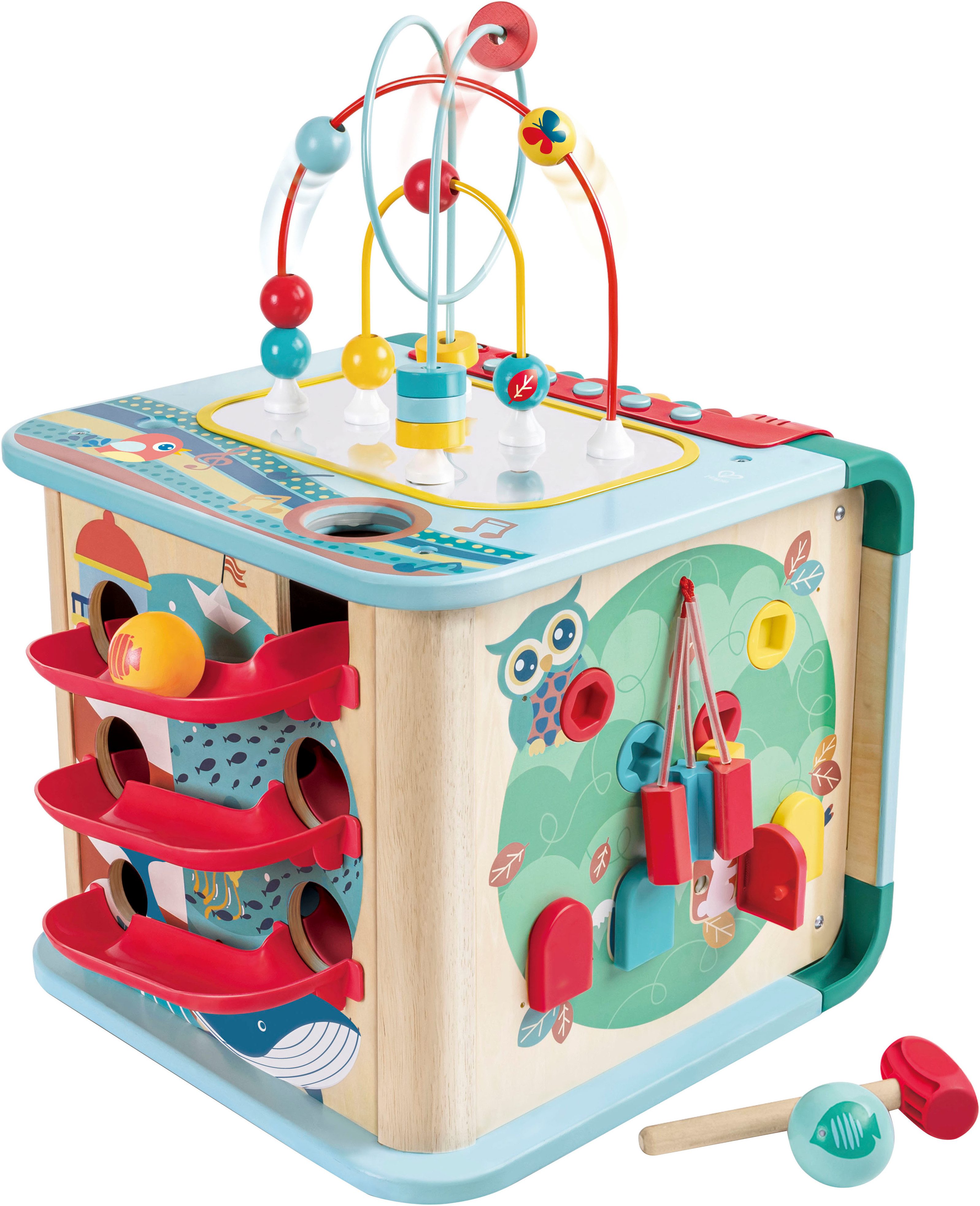 Hape Motorikwürfel Magischer Motorikwürfel, mit Soundfunktion