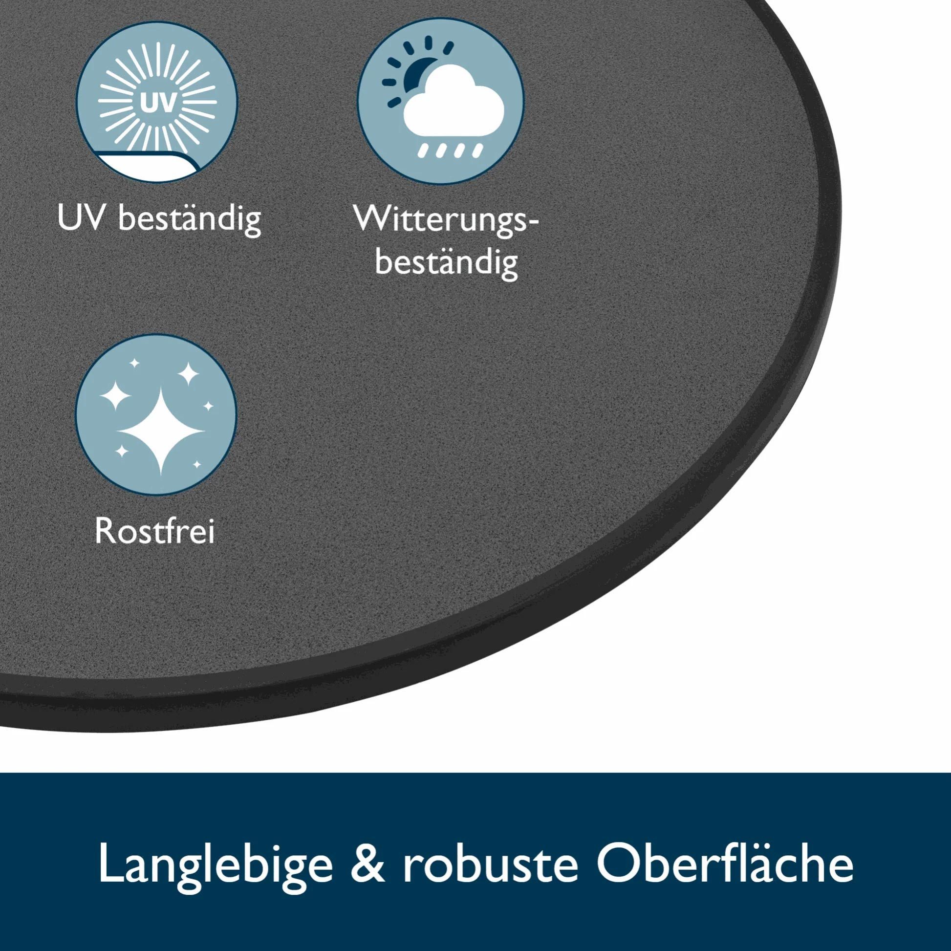 Beautissu Stehtisch (2-St), Robuster Stehtisch, klappbar, mit passgenauer S günstig online kaufen