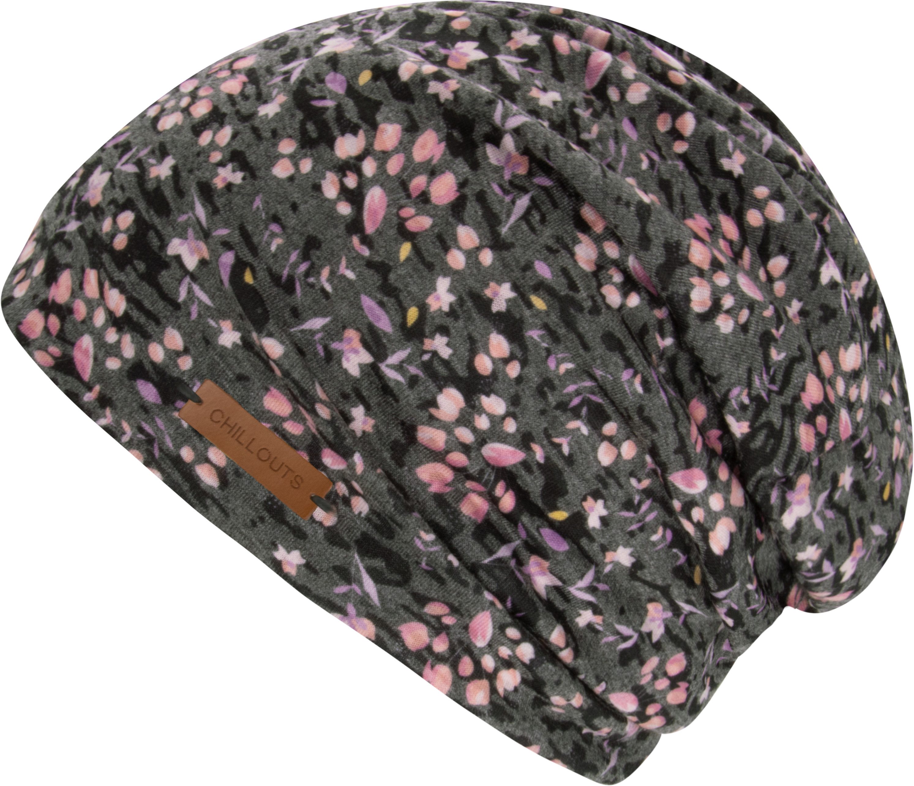 chillouts Beanie Linz Hat Feminine Beanie mit verspieltem Blütenprint