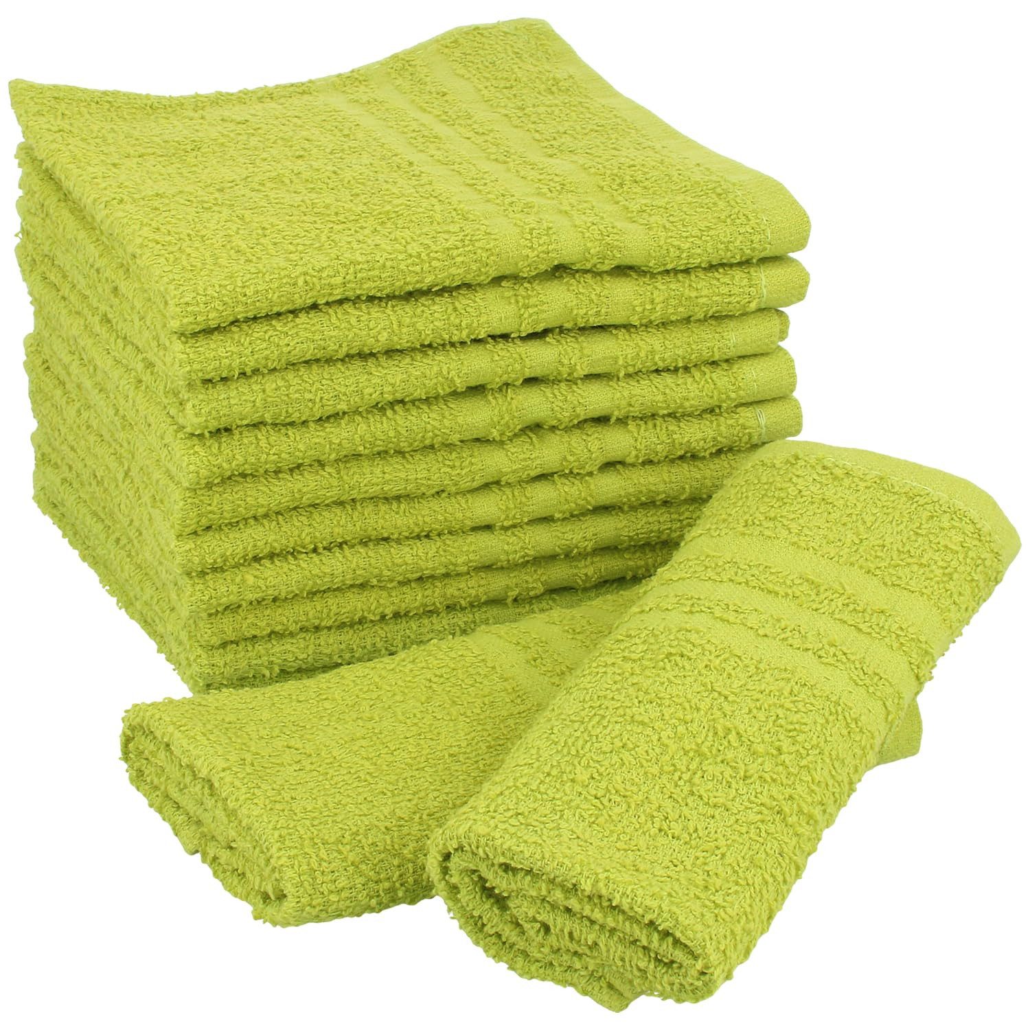 com-four Waschlappen 10er Set Waschlappen 30 x 30 cm, (10-St), Waschtücher aus 100 % Baumwolle – Bild 5 von 5