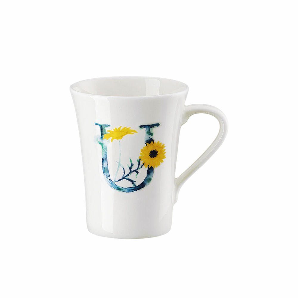 Hutschenreuther Becher Flower Alphabet U - Ursinia, 400 ml, Bone China