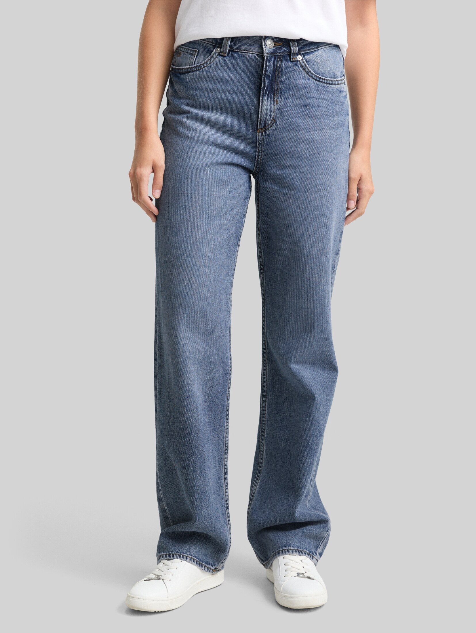 TOM TAILOR Denim Straight-Jeans Jeanshosen TTELIN STRAIGHT Jeans