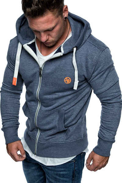 Amaci&Sons Kapuzenpullover TALLAHASSEE Herren Zipper Hoodie Herren Basic Kontrast Sweatjacke Pullover Hoodie Sweatshirt