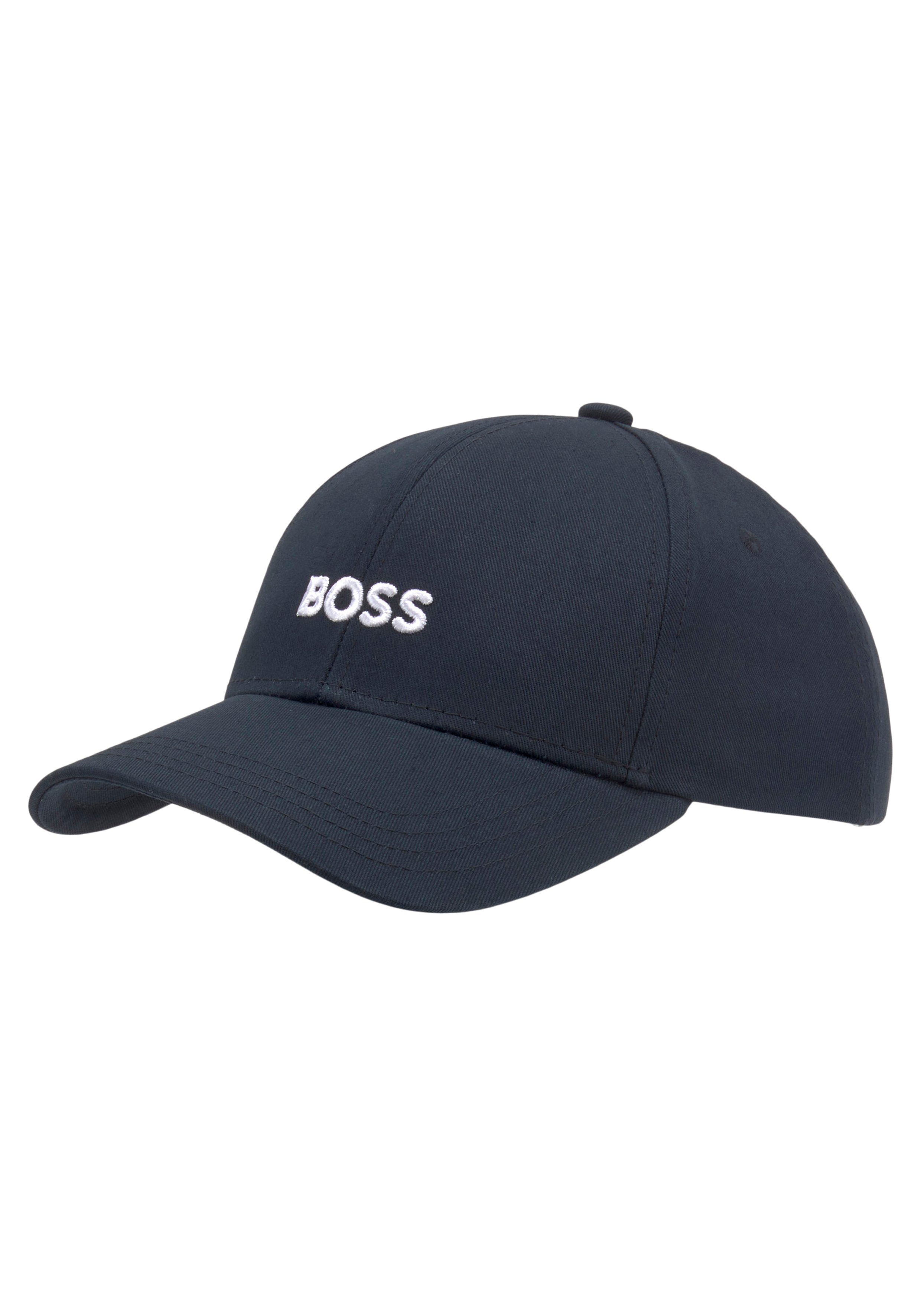 Logostickerei Cap BOSS mit dark_blue Zed Fitted