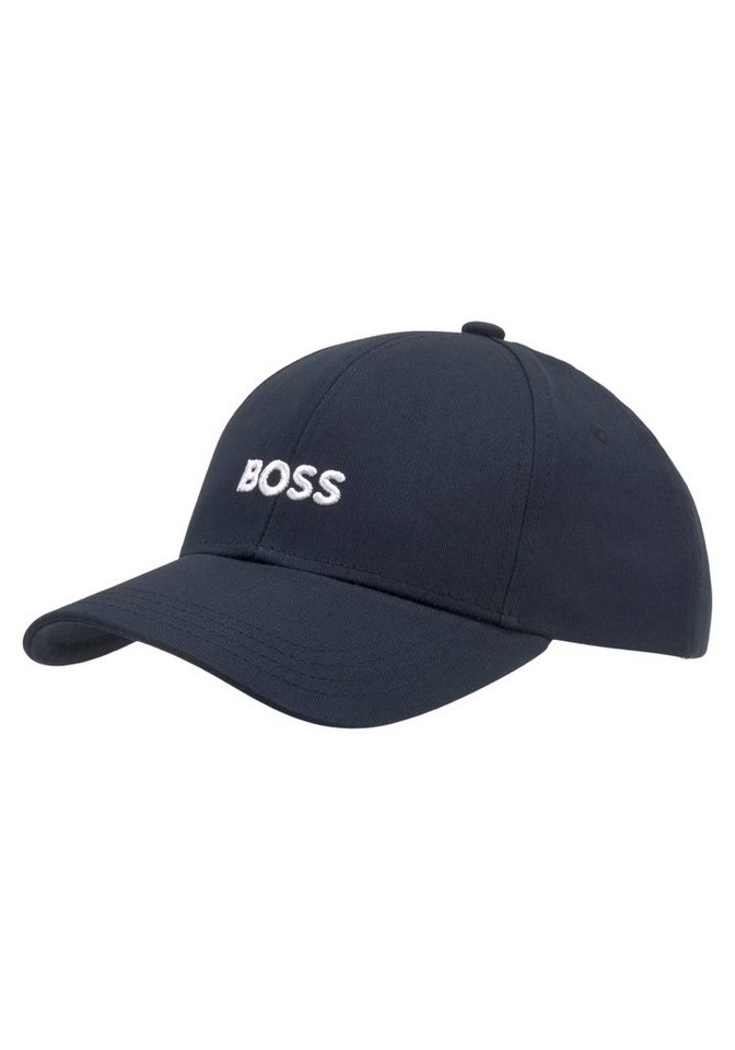 BOSS Fitted Cap Zed mit Logostickerei, Unifarbener Klassiker für lässige  Alltagslooks