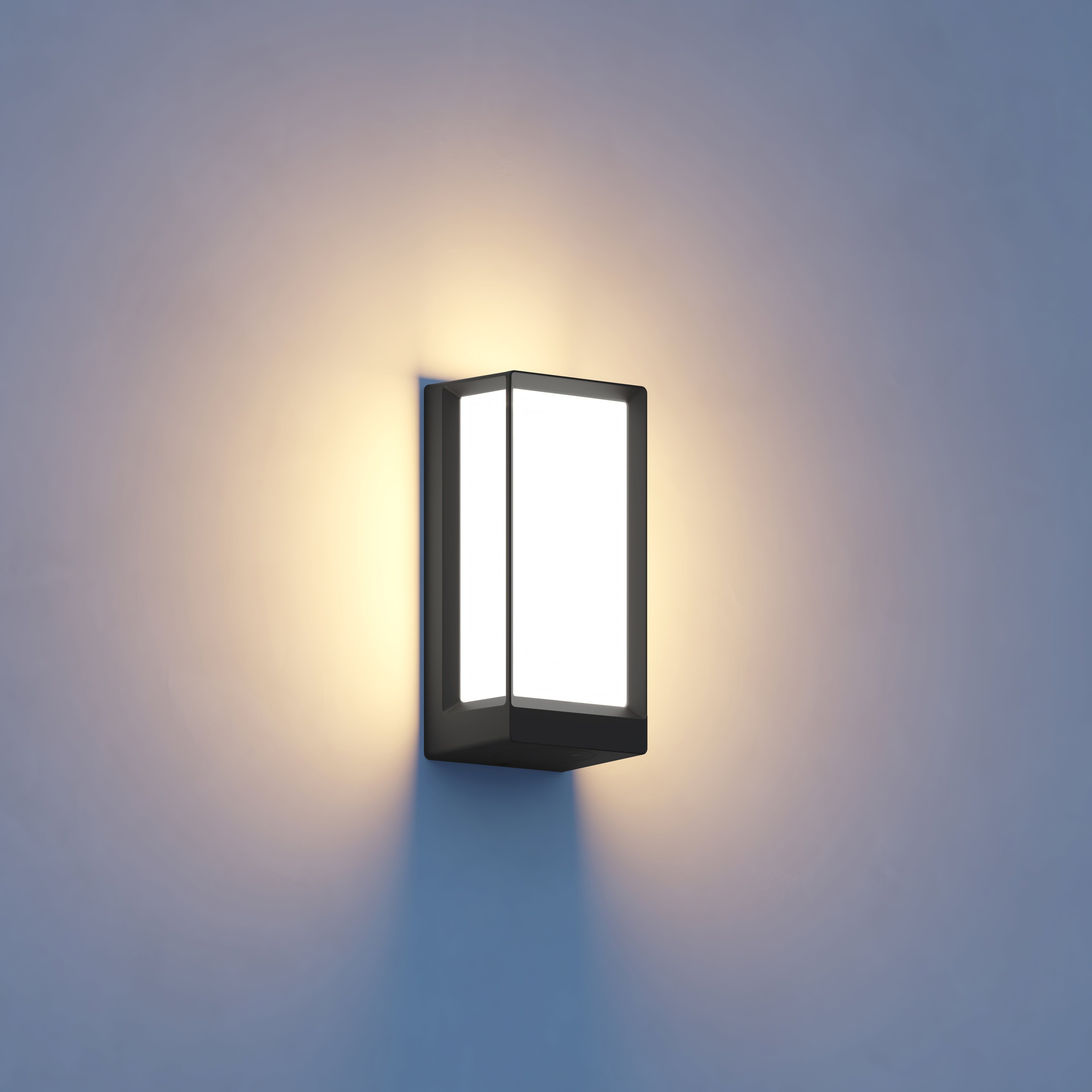 steinel LED Außen-Wandleuchte L 42, mit Bluetooth, LED fest integriert, Warmweiß, Anthrazit, Aluminium