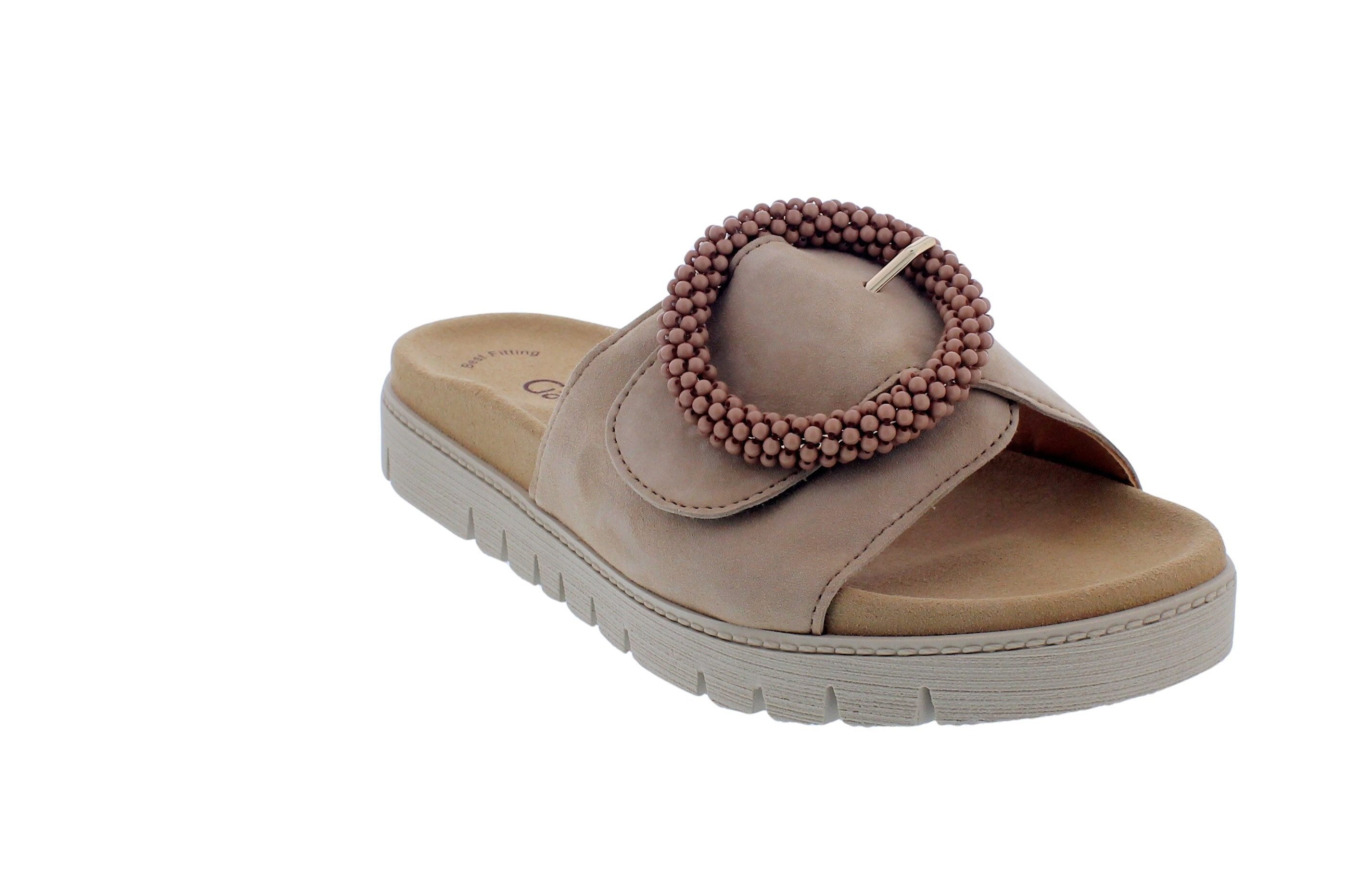 Gabor Gabor Pantolette 63.745.14, Samtchevreau, caramel, günstig online kaufen