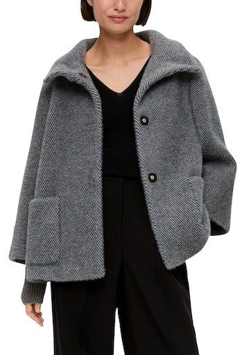 grey/black weicher Qualität BLACK in LABEL Outdoorjacke s.Oliver