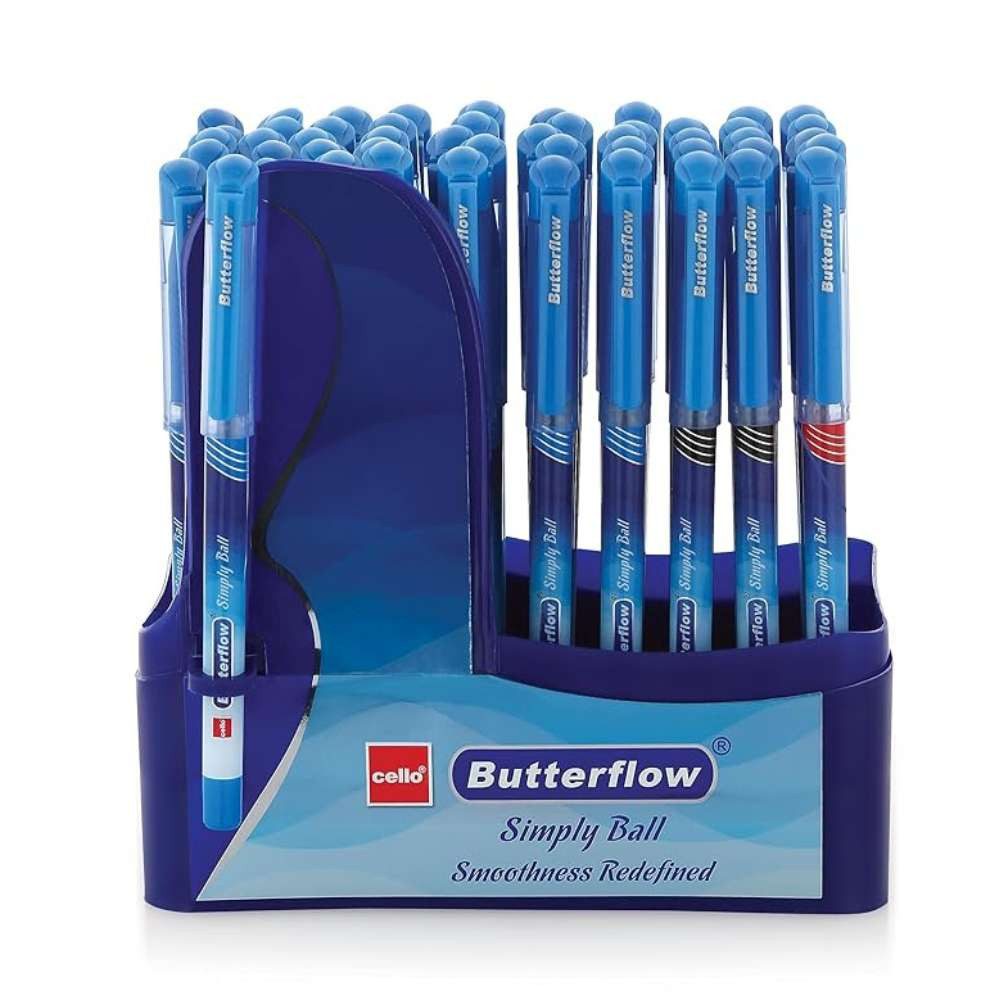 Cello Kugelschreiber CELLO BUTTERFLOW SIMPLY Kugelschreiber 10St., (Set, 10-tlg., CELLO BUTTERFLOW SIMPLY Kugelschreiber 10St), hochwertig