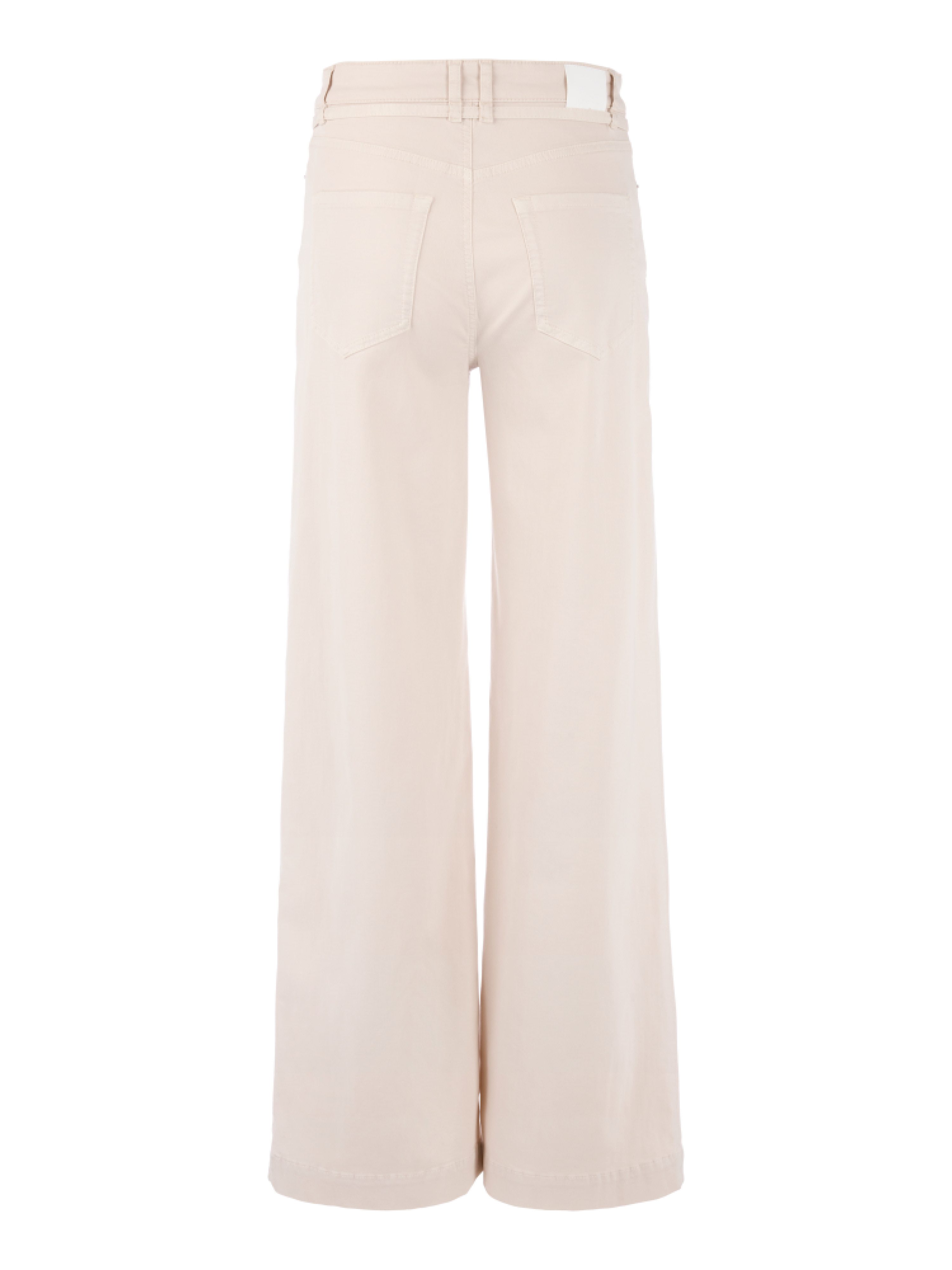 Marc Cain Weite Jeans Blazing Sun Premium Damenmode Model: WARRI mit Gürteldetail, high waist, Länge 34