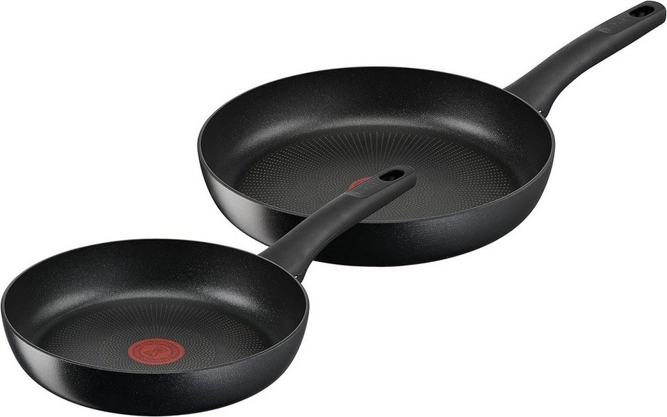 Tefal Pfannen-Set, Aluminium, Pfannen-Set Aluminium unbedenkliche Antihaftversiegelung  Thermo-Signal