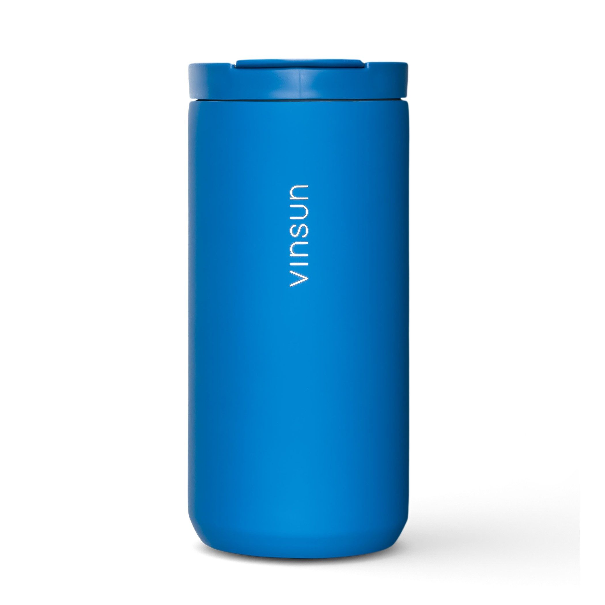 Vinsun Thermobecher Edelstahl Isolierbecher 380ml - Kaffeebecher doppelwandig isoliert, 2-tlg., Edelstahl, BPA frei, auslaufsicher, bruchfest, Kalt- und Heißgetränke