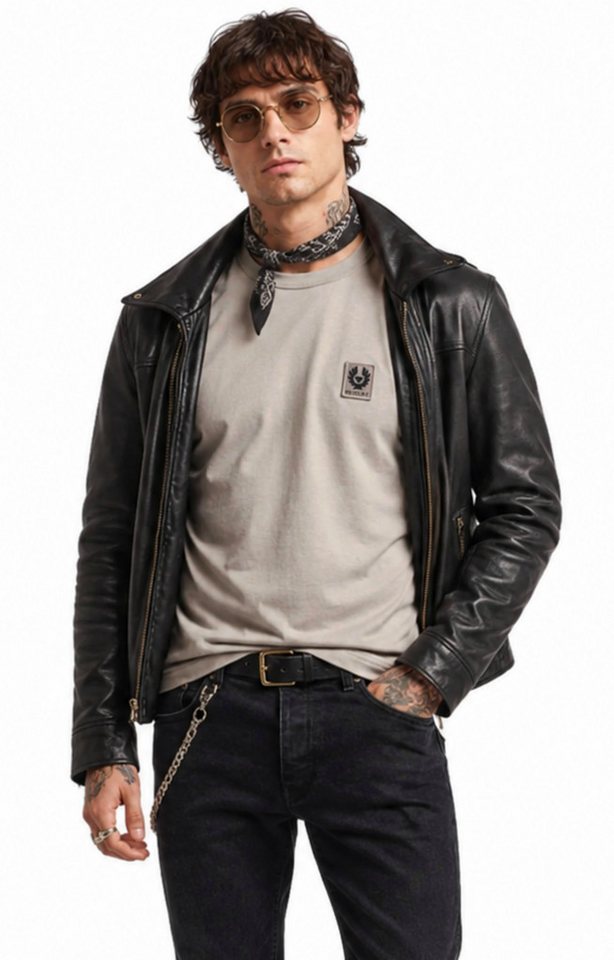 Belstaff T-Shirt Herren England 1924 Phoenix Logo Retro Regular Fit