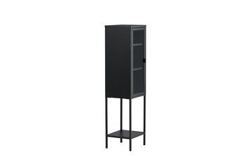 ebuy24 Vitrine Misha Vitrinenschrank 1 Tür, 4 Ablagen, schwarz.