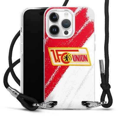 DeinDesign Handyhülle Offizielles Lizenzprodukt 1. FC Union Berlin Logo, Apple iPhone 14 Pro Handykette Hülle mit Band Case zum Umhängen